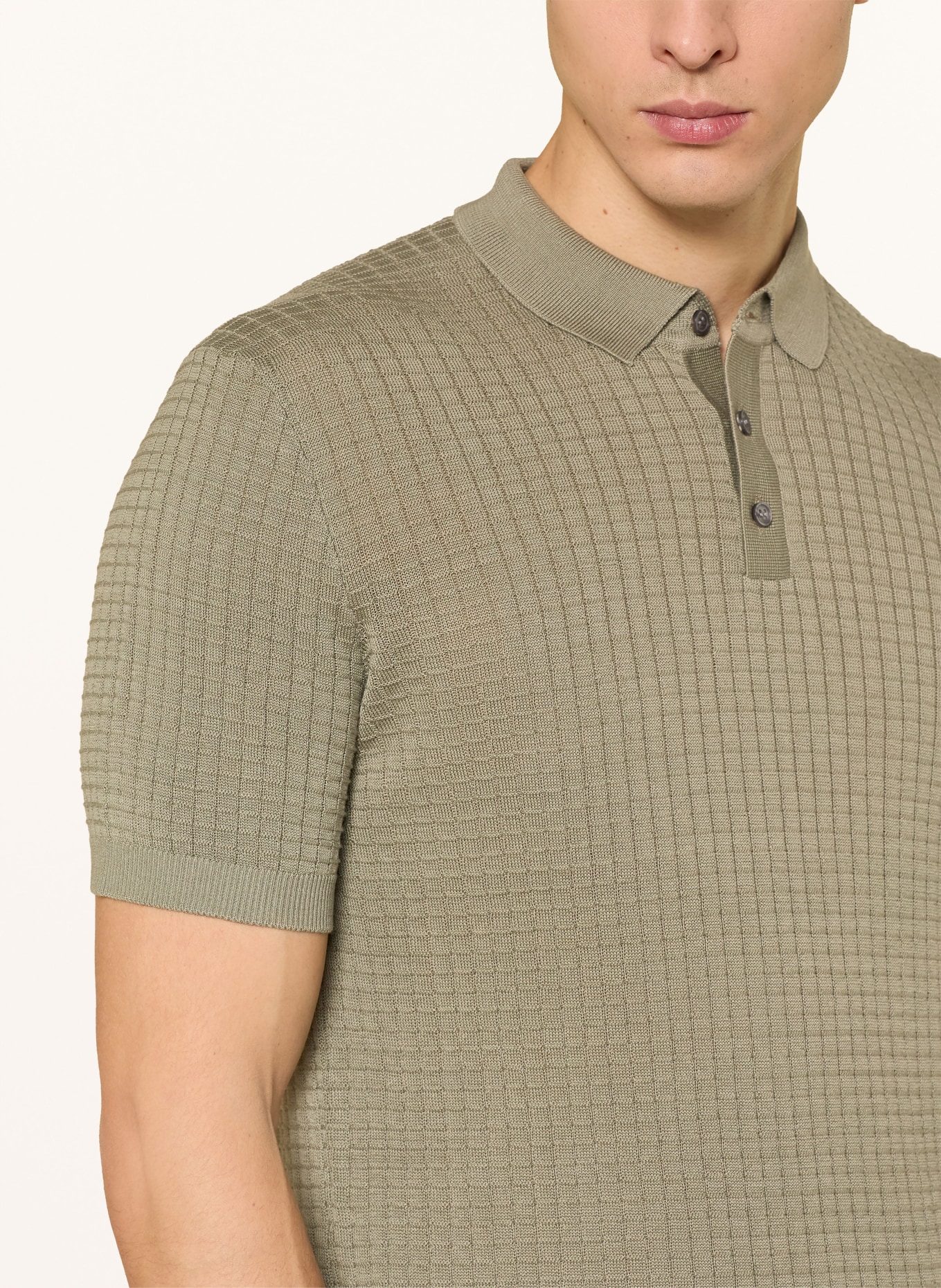 JOOP! Polo en maille: OLIVE