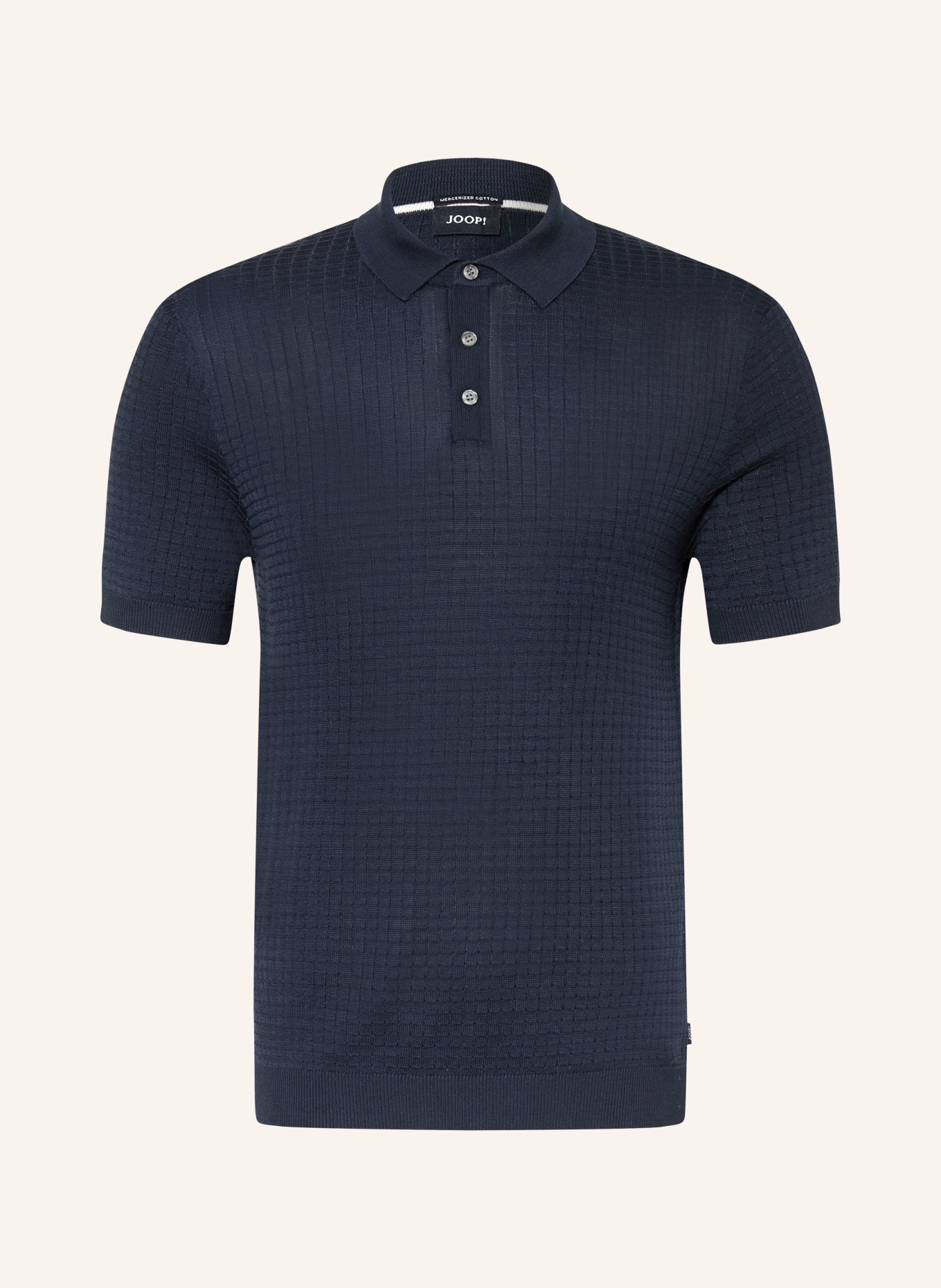 JOOP! Dzianinowa koszulka polo: GRANATOWY