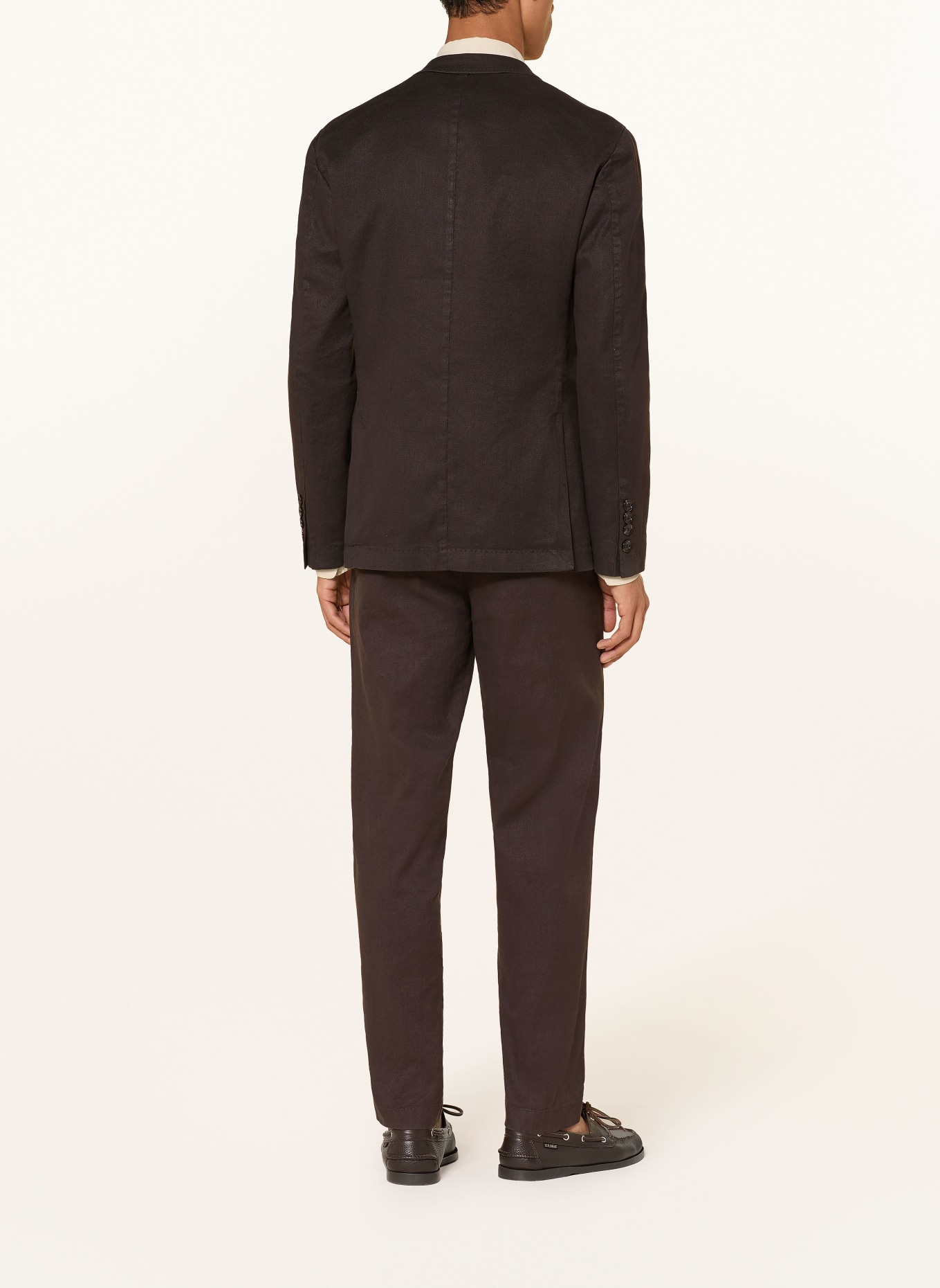 JOOP! HOVEREST Slim Fit Suit Jacket with Linen: 204 Dark Brown 204