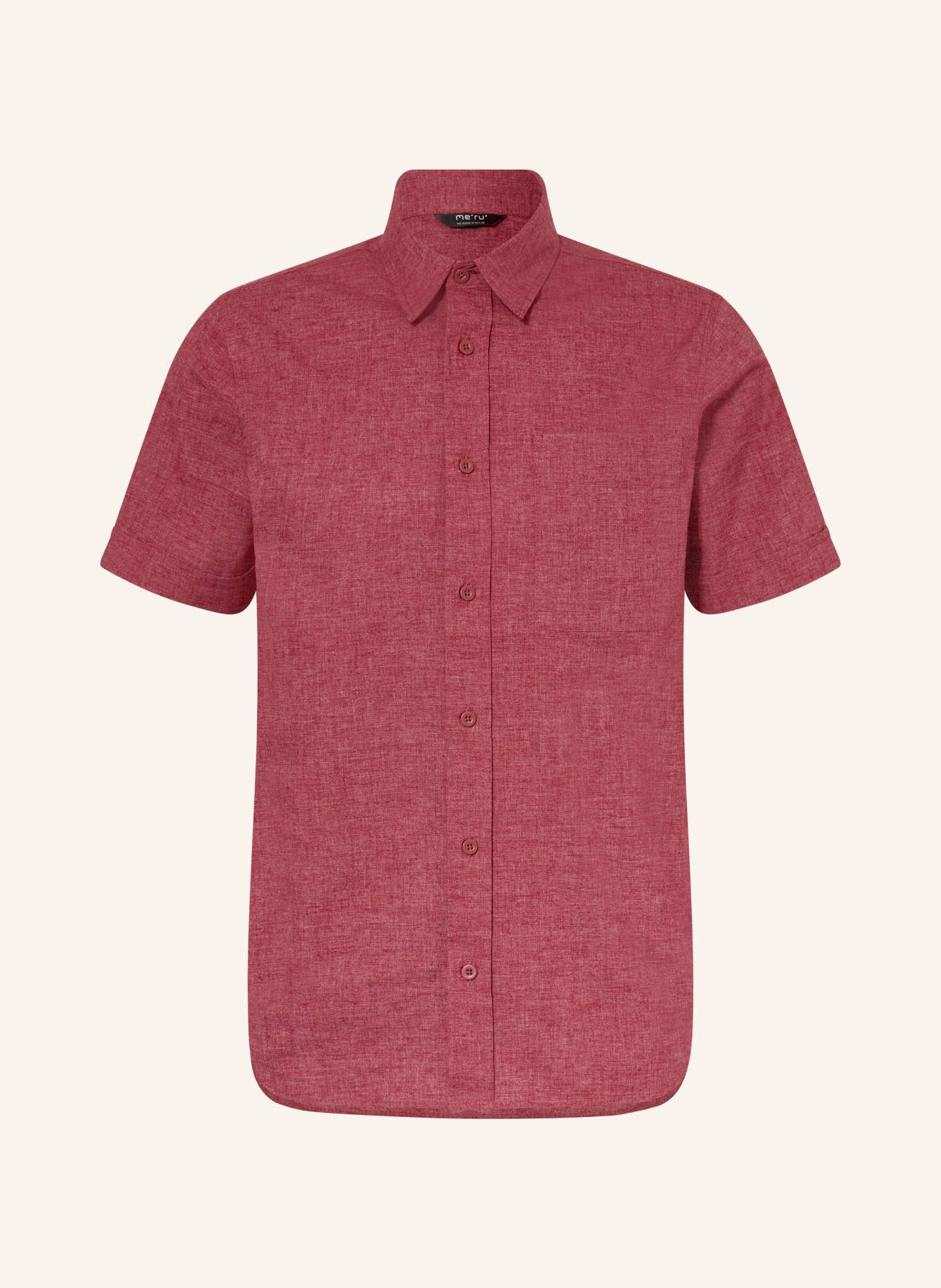 me°ru' Koszula outdoorowa VALENCE: CIEMNOCZERWONY