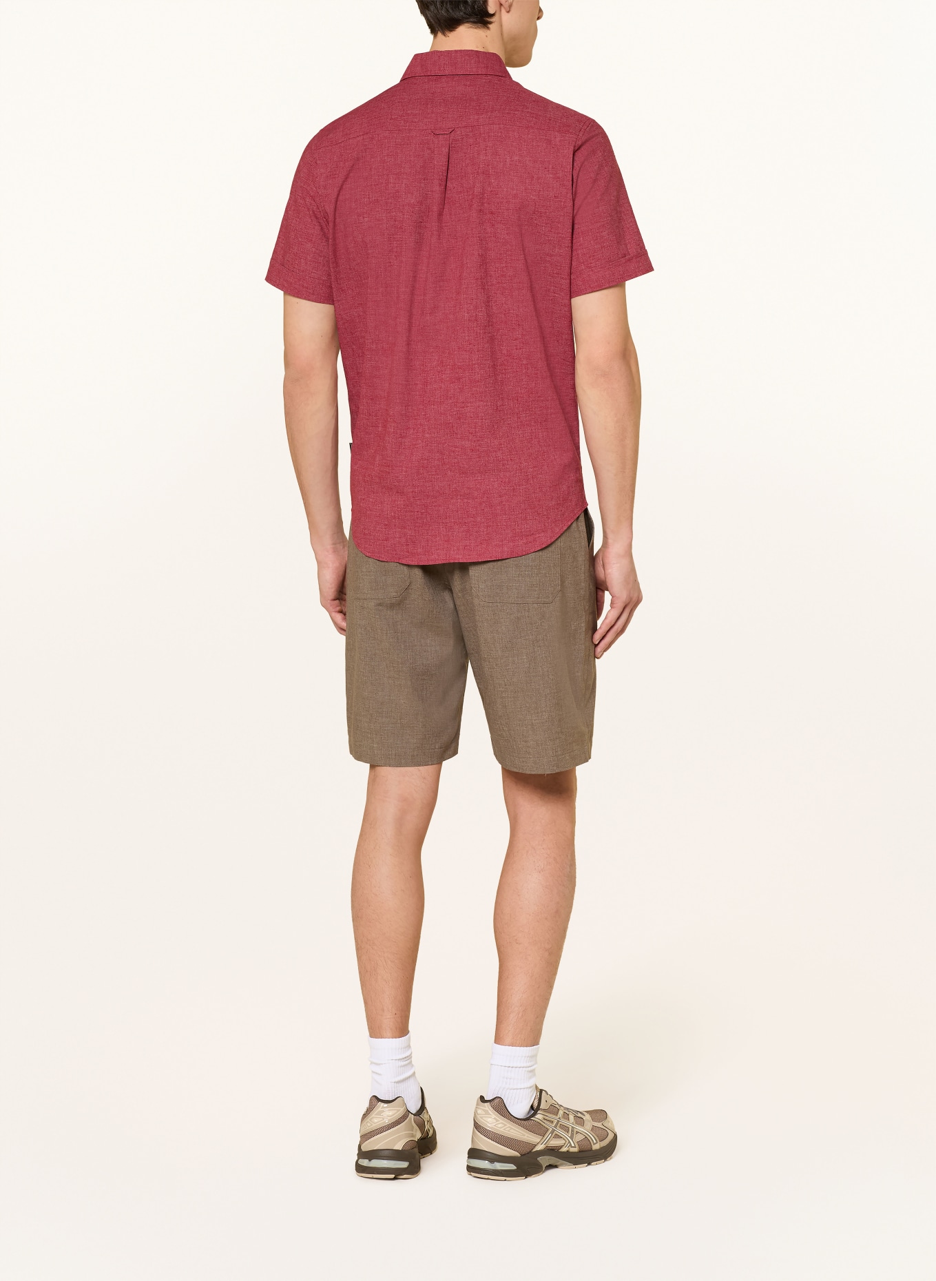 me°ru' Koszula outdoorowa VALENCE: CIEMNOCZERWONY