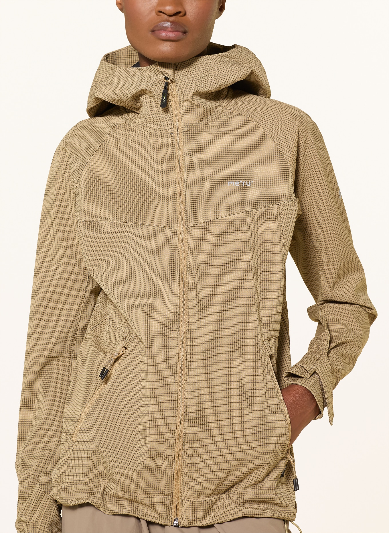 me°ru' Softshellová bunda NANCY P: BÉŽOVÁ