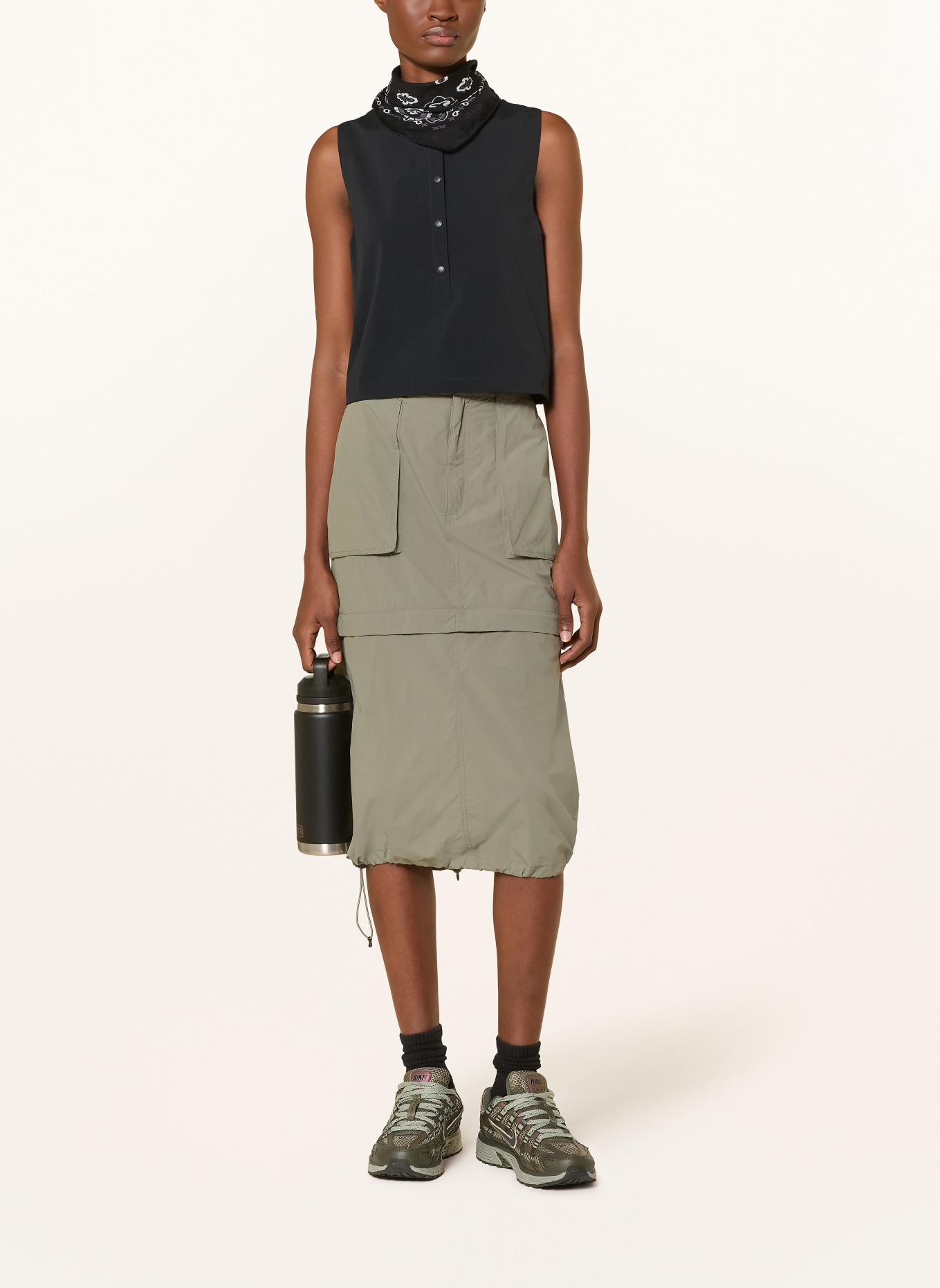 me°ru' AVIGNON zip-off skirt: LIGHT GREEN