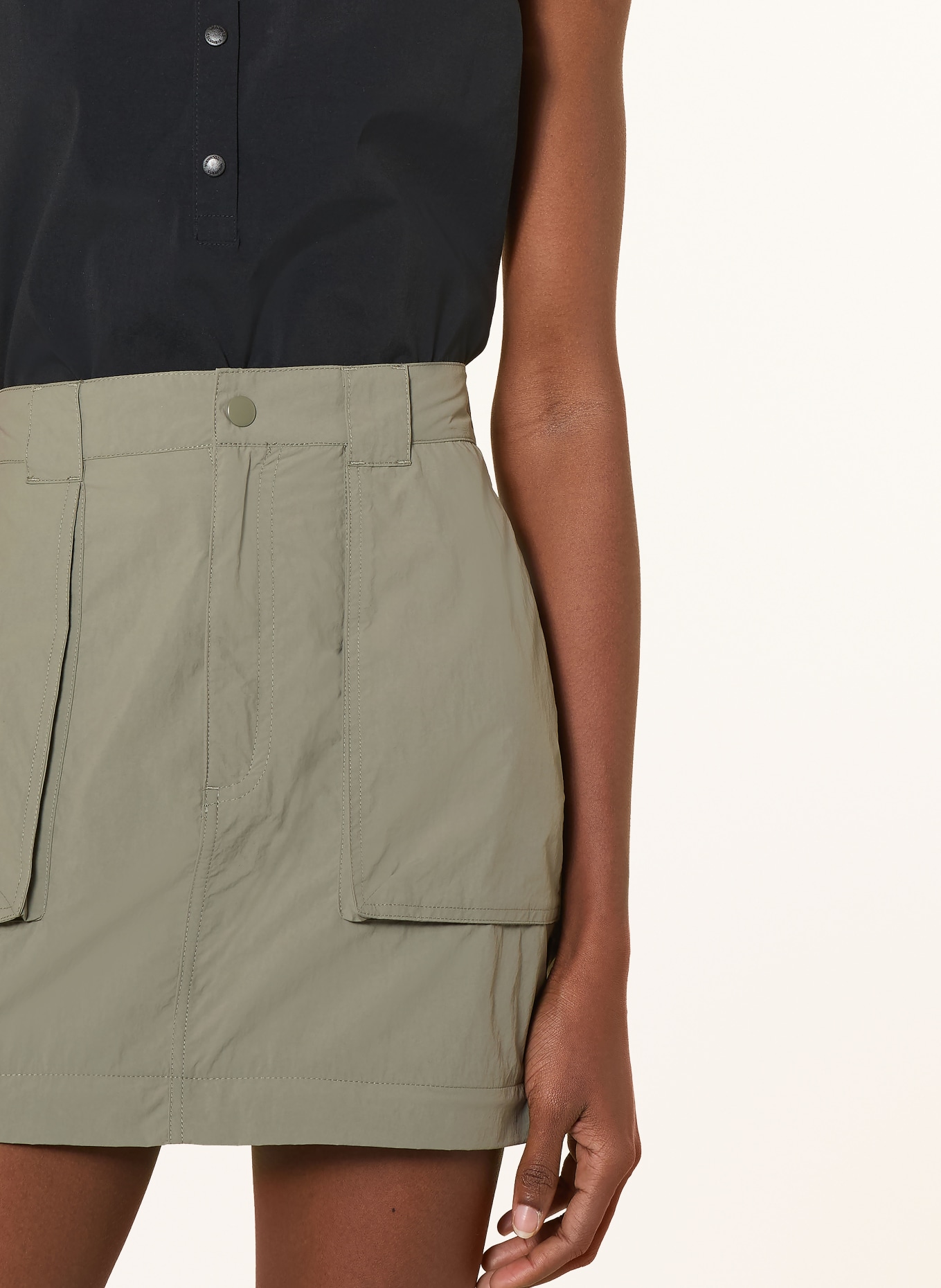 me°ru' AVIGNON zip-off skirt: LIGHT GREEN