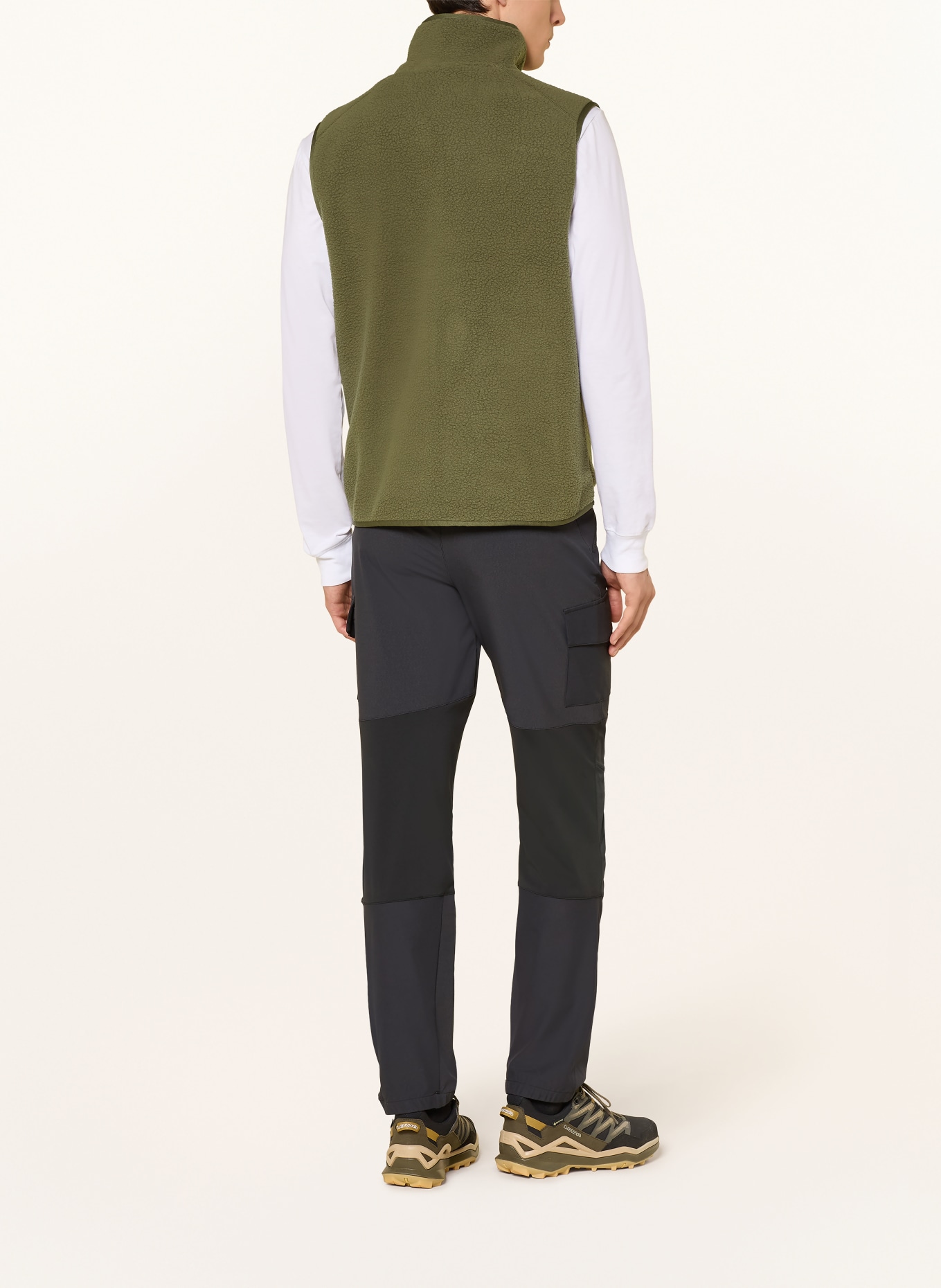 me°ru' Kamizelka z futerka pluszowego BOBIGNY V: OLIWKOWY