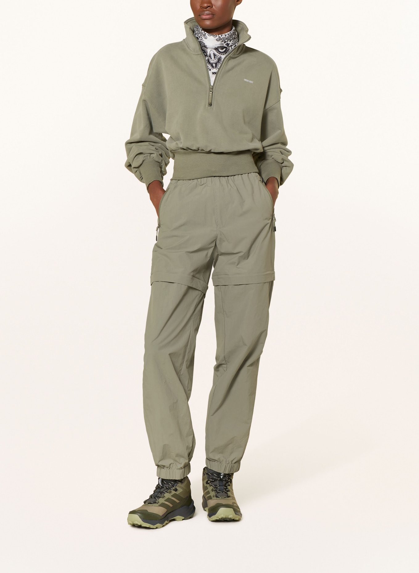 me°ru' Zipp-off-Hose AVIGNON: HELLGRÜN