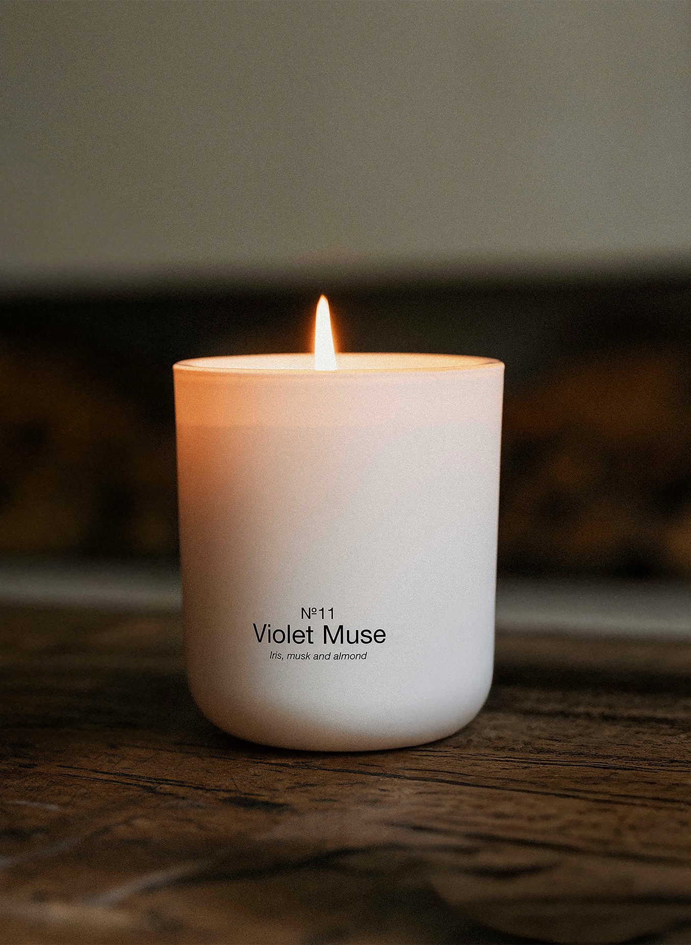 MARIE-STELLA-MARIS Bougie parfumée VIOLET MUSE: BLANC