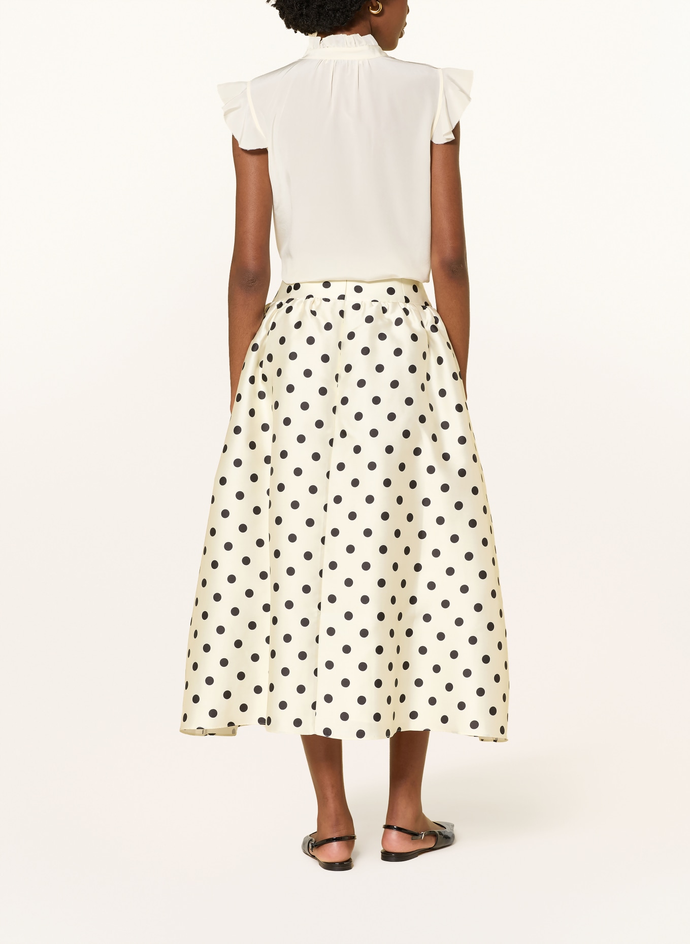 Alcidia da Veiga jupe: CRÈME / NOIR