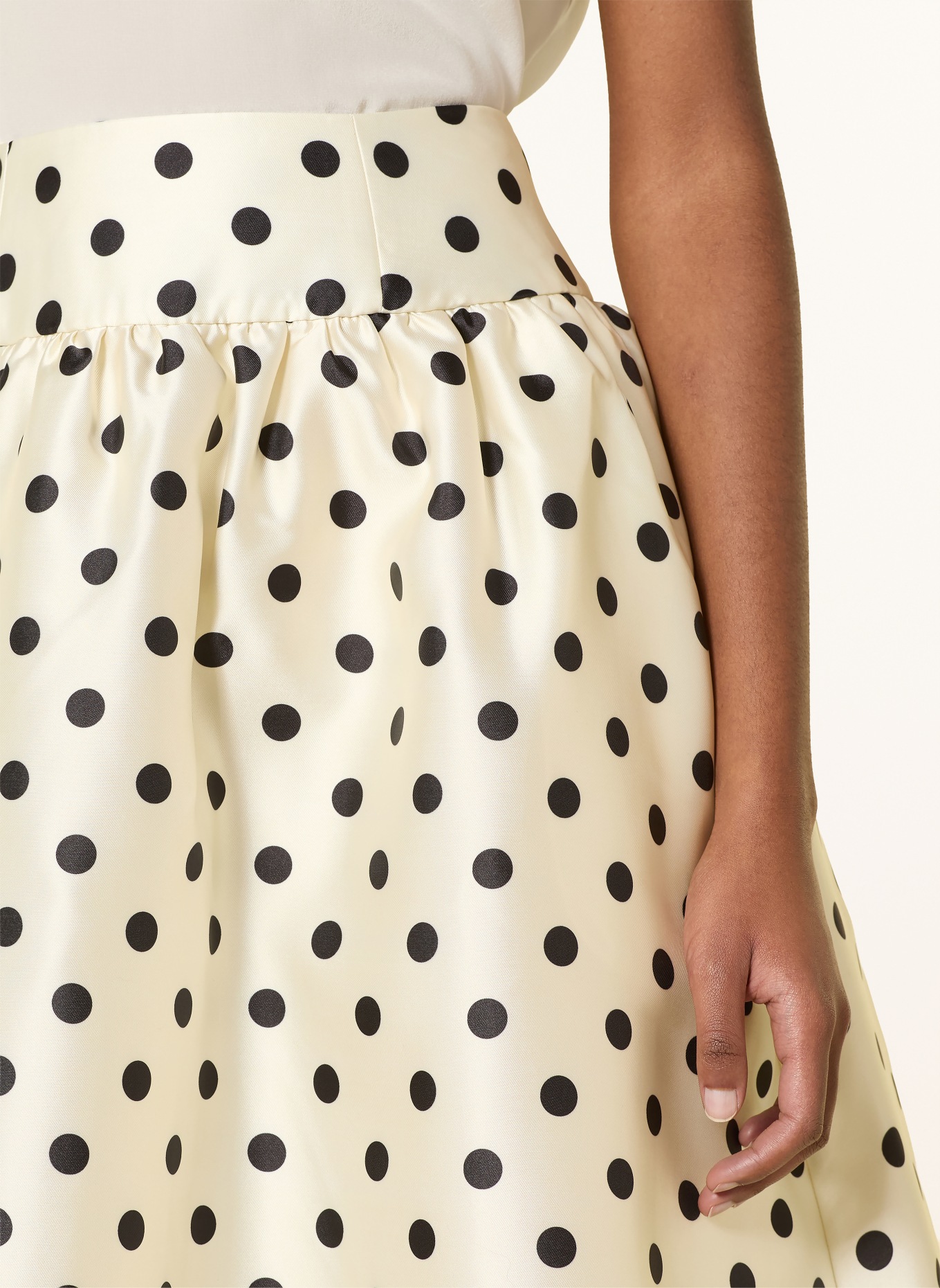 Alcidia da Veiga jupe: CRÈME / NOIR