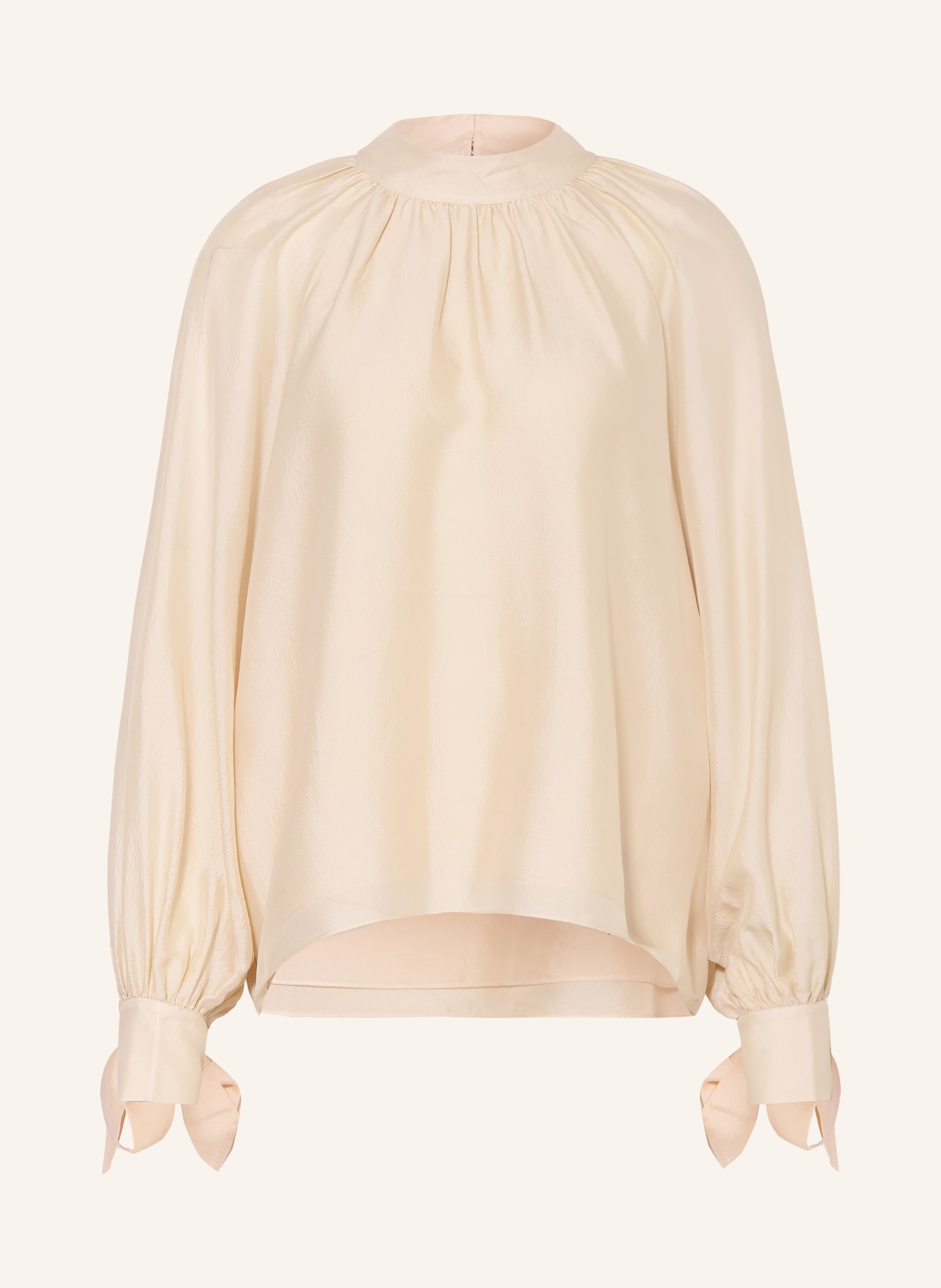 Alcidia da Veiga Blusenshirt aus Seide: BEIGE