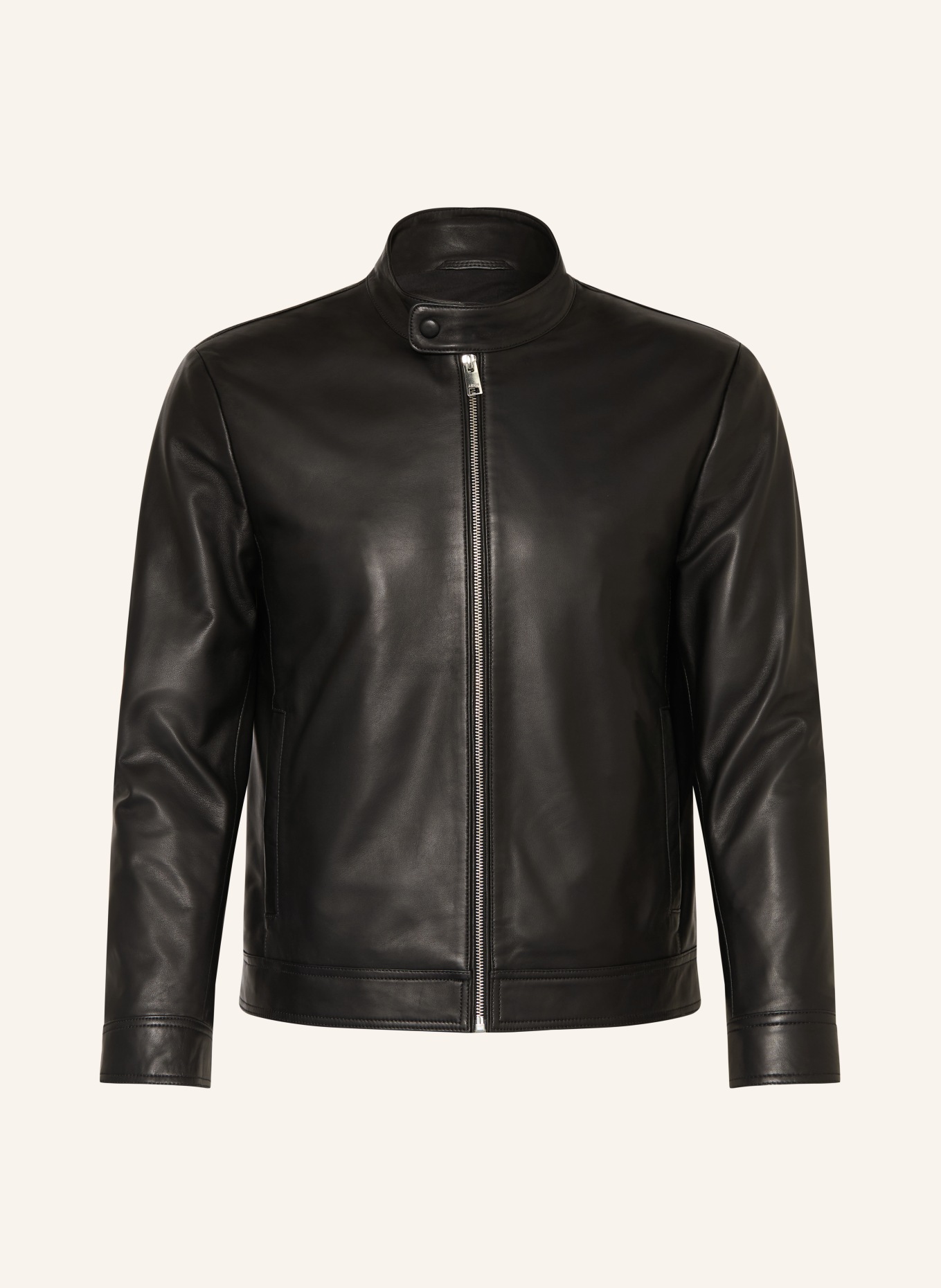 ARMA Veste en cuir RYU: NOIR