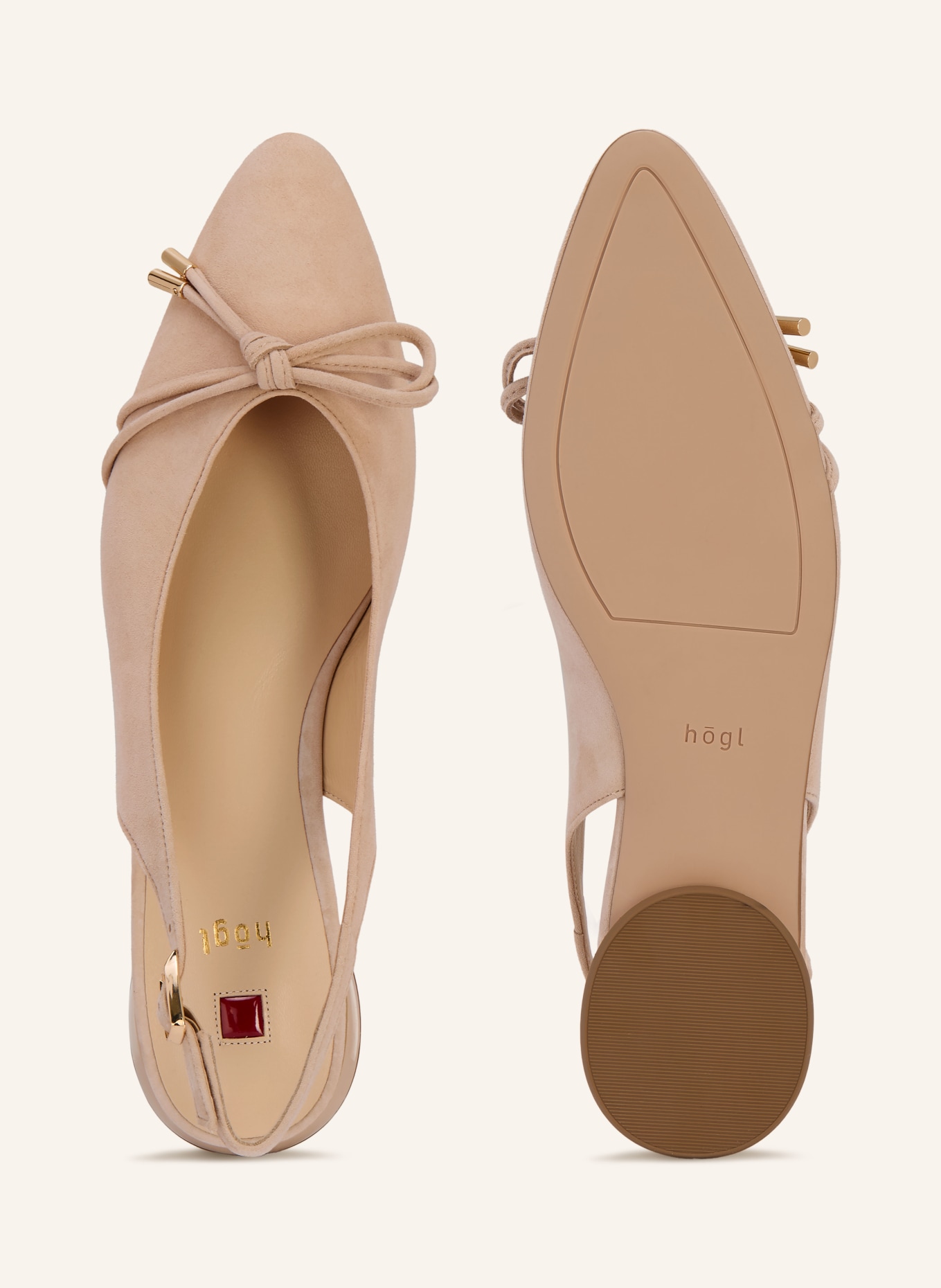 Högl Ballerines à lanières: MARRON CLAIR