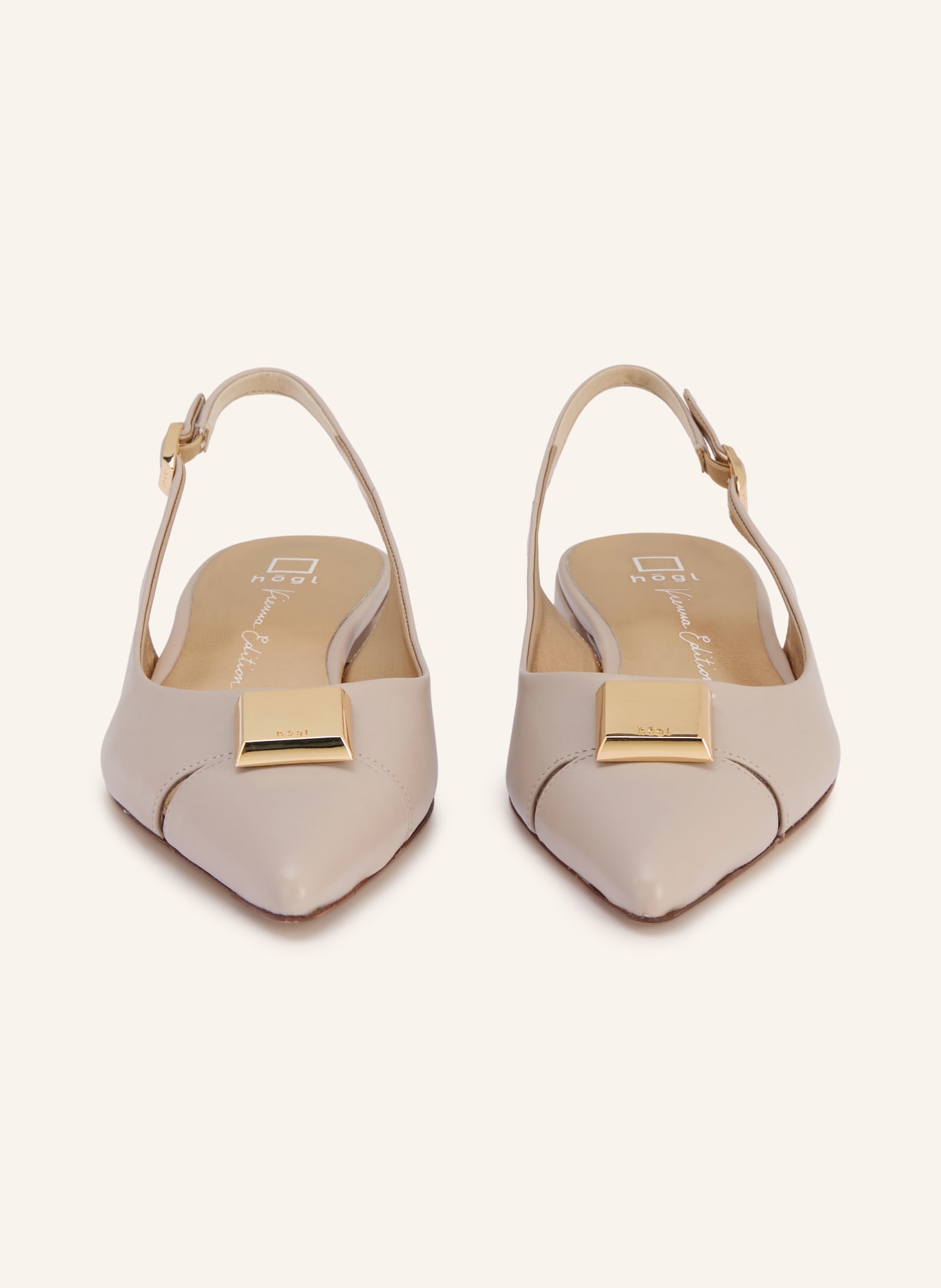 Högl Slingballerinas SIMONE mit Cut-outs: BEIGE / GOLD