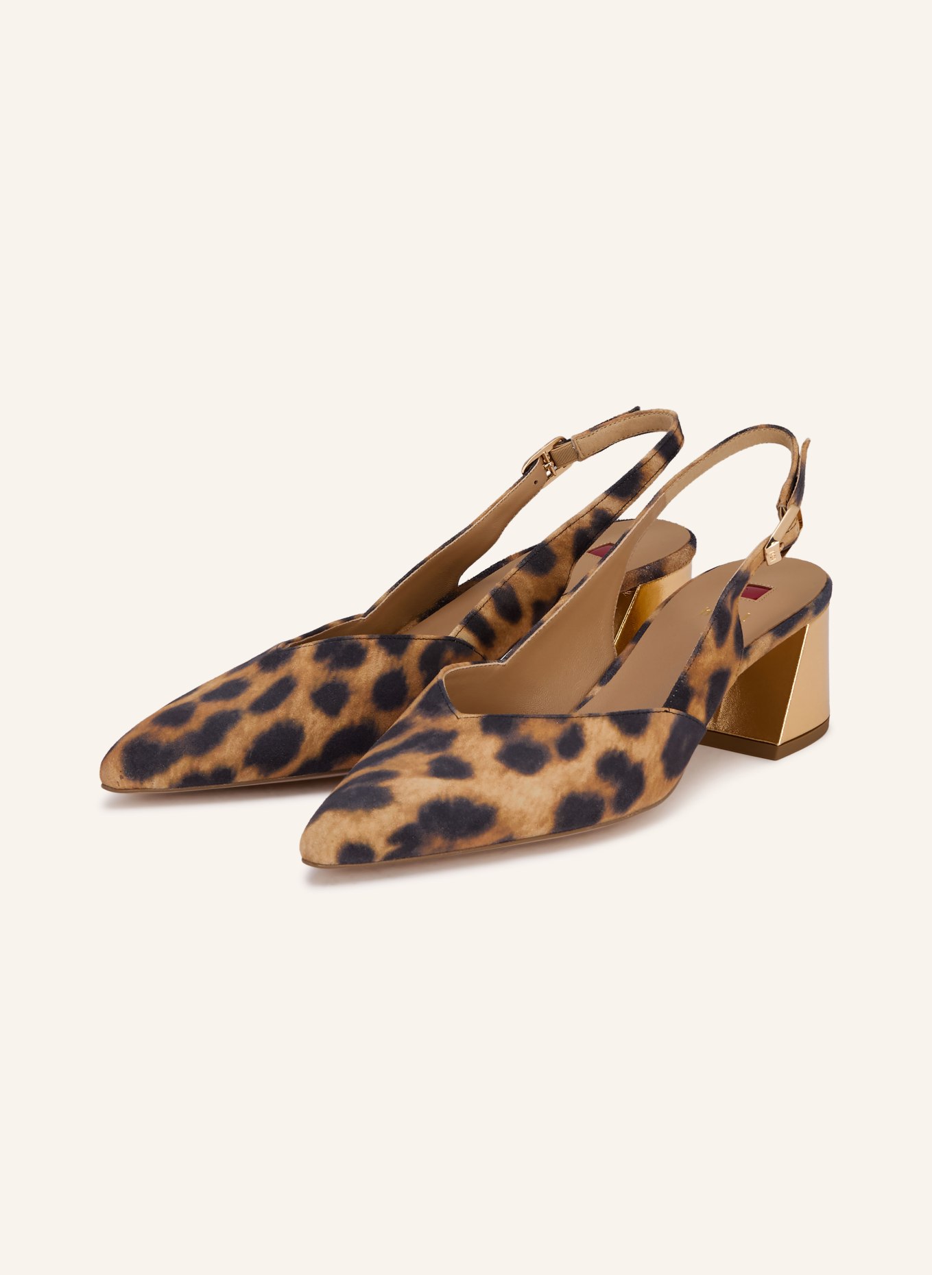 Högl slingback pumps: CAMEL / LIGHT BROWN / BLACK