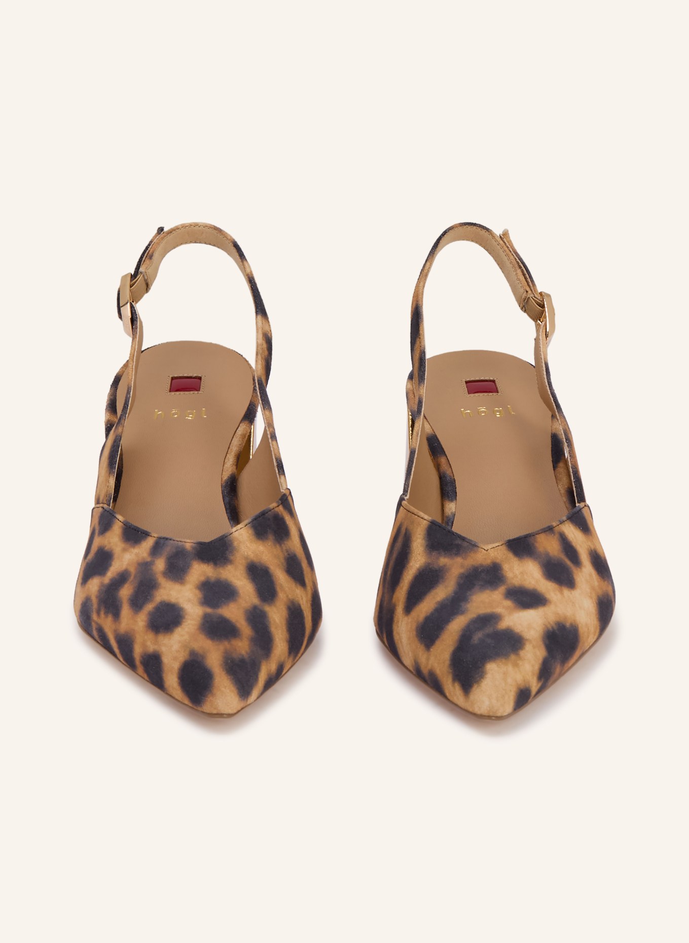 Högl slingback pumps: CAMEL / LIGHT BROWN / BLACK