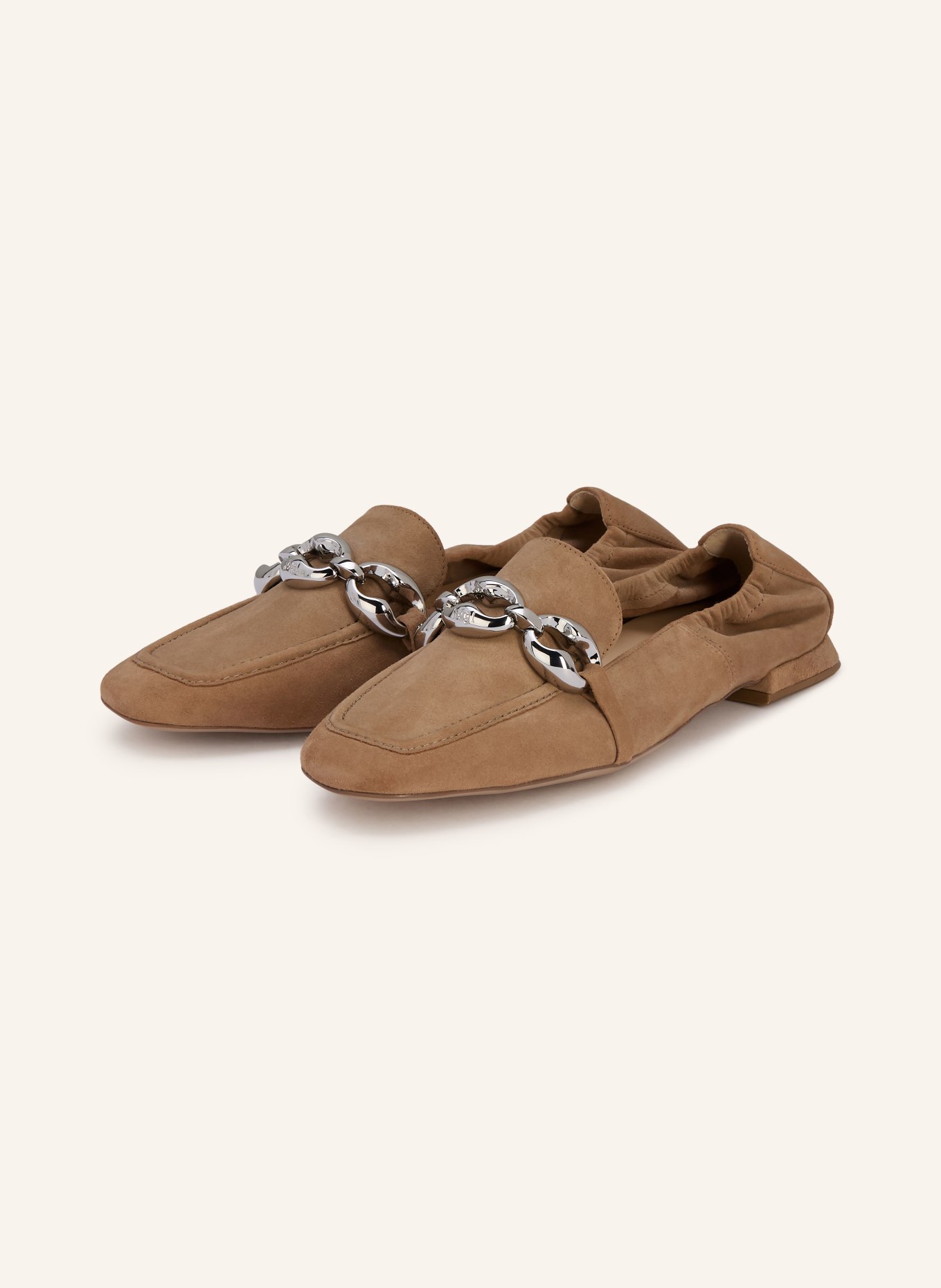 Högl mocassin: BEIGE / ARGENT