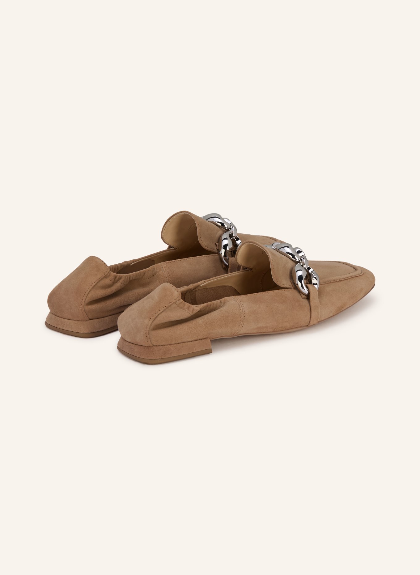 Högl mocassin: BEIGE / ARGENT