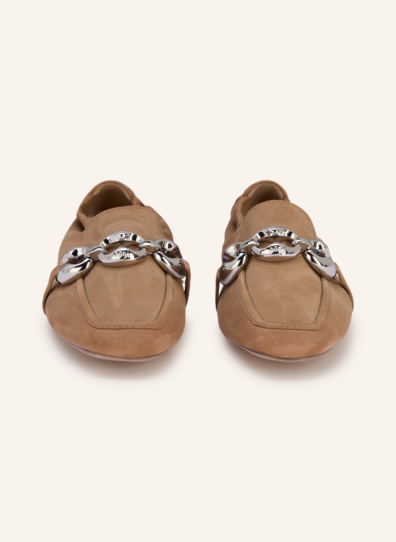 Högl mocassin: BEIGE / ARGENT