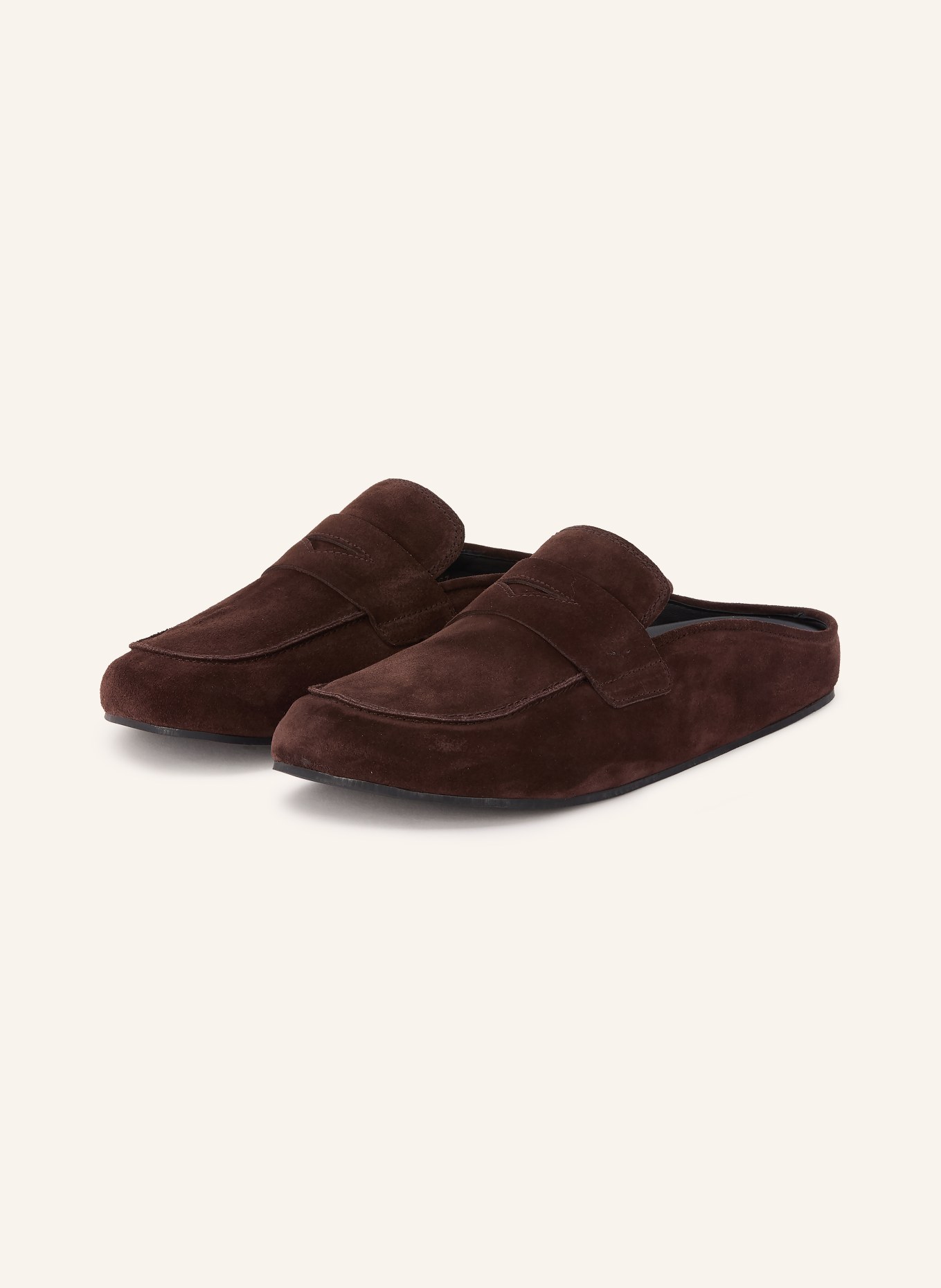 Högl mules: MARRON FONCÉ