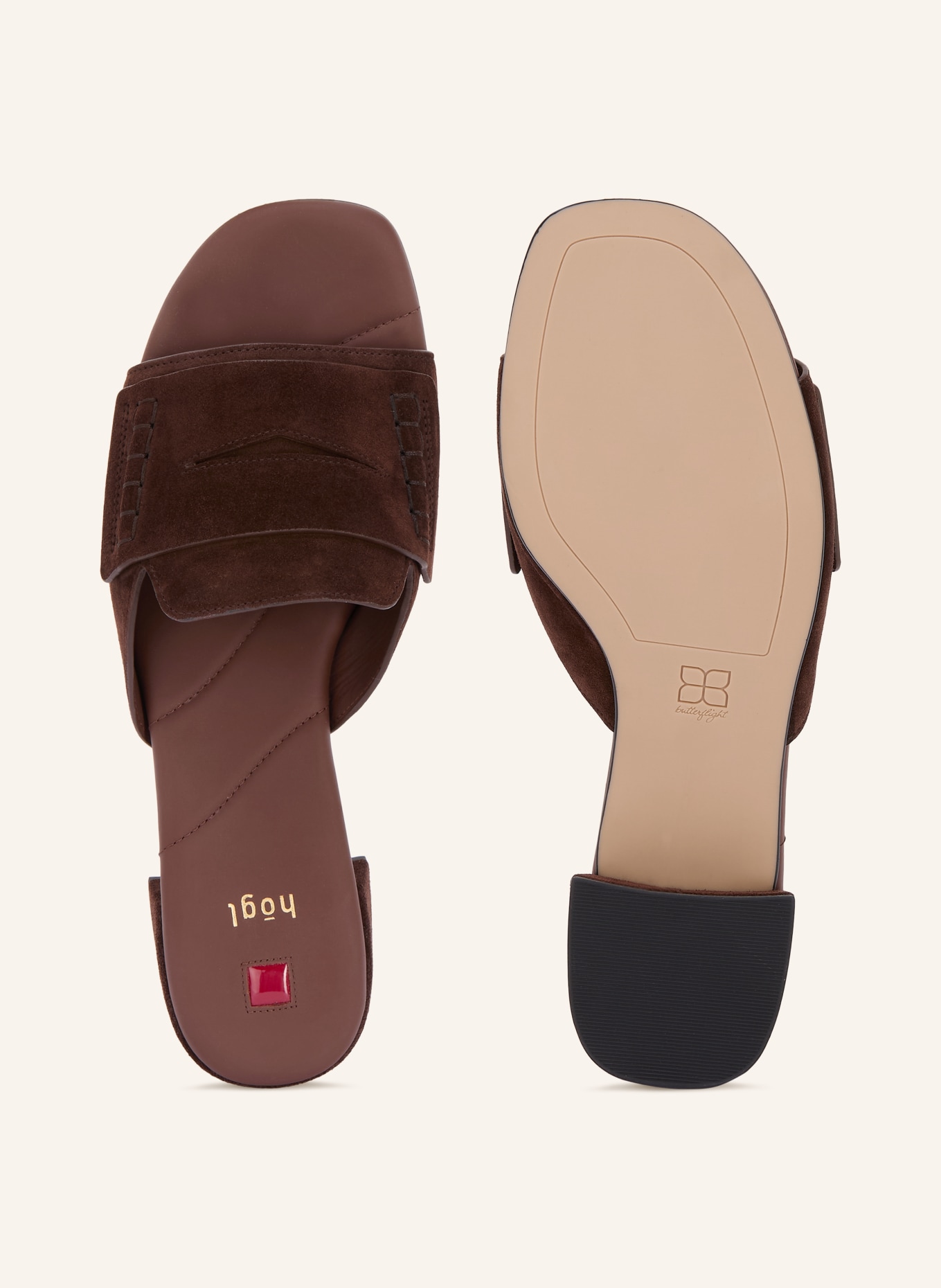 Högl Mules: DARK BROWN