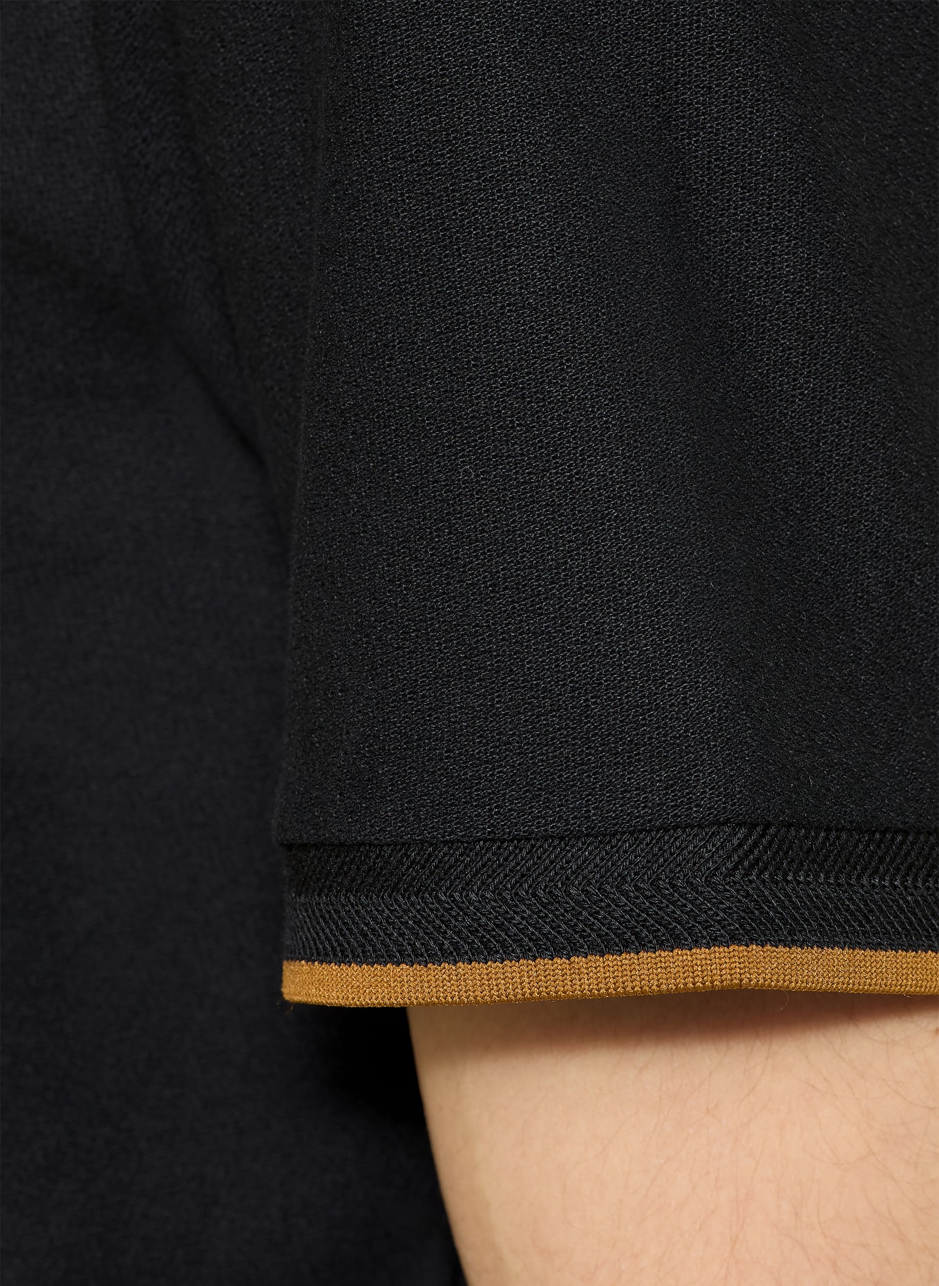 FRED PERRY T-Shirt: SCHWARZ / BRAUN