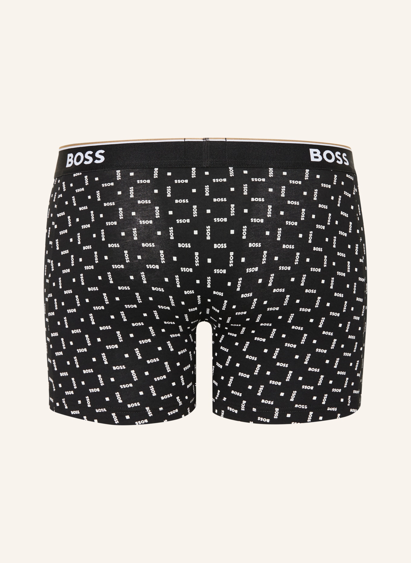 BOSS 3-pack boxershorts POWER: ZWART / BEIGE / WIT