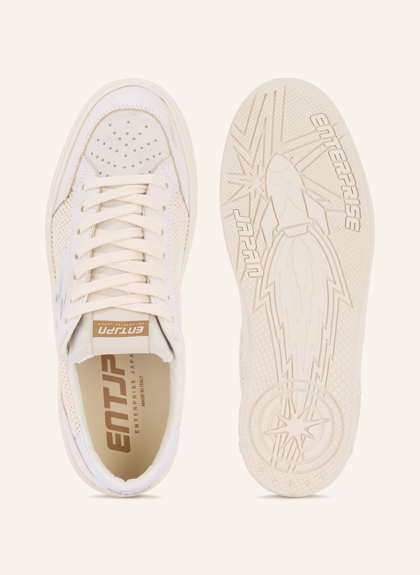 ENTERPRISE JAPAN Sneaker JUPITER ROCKET: BEIGE / SILBER