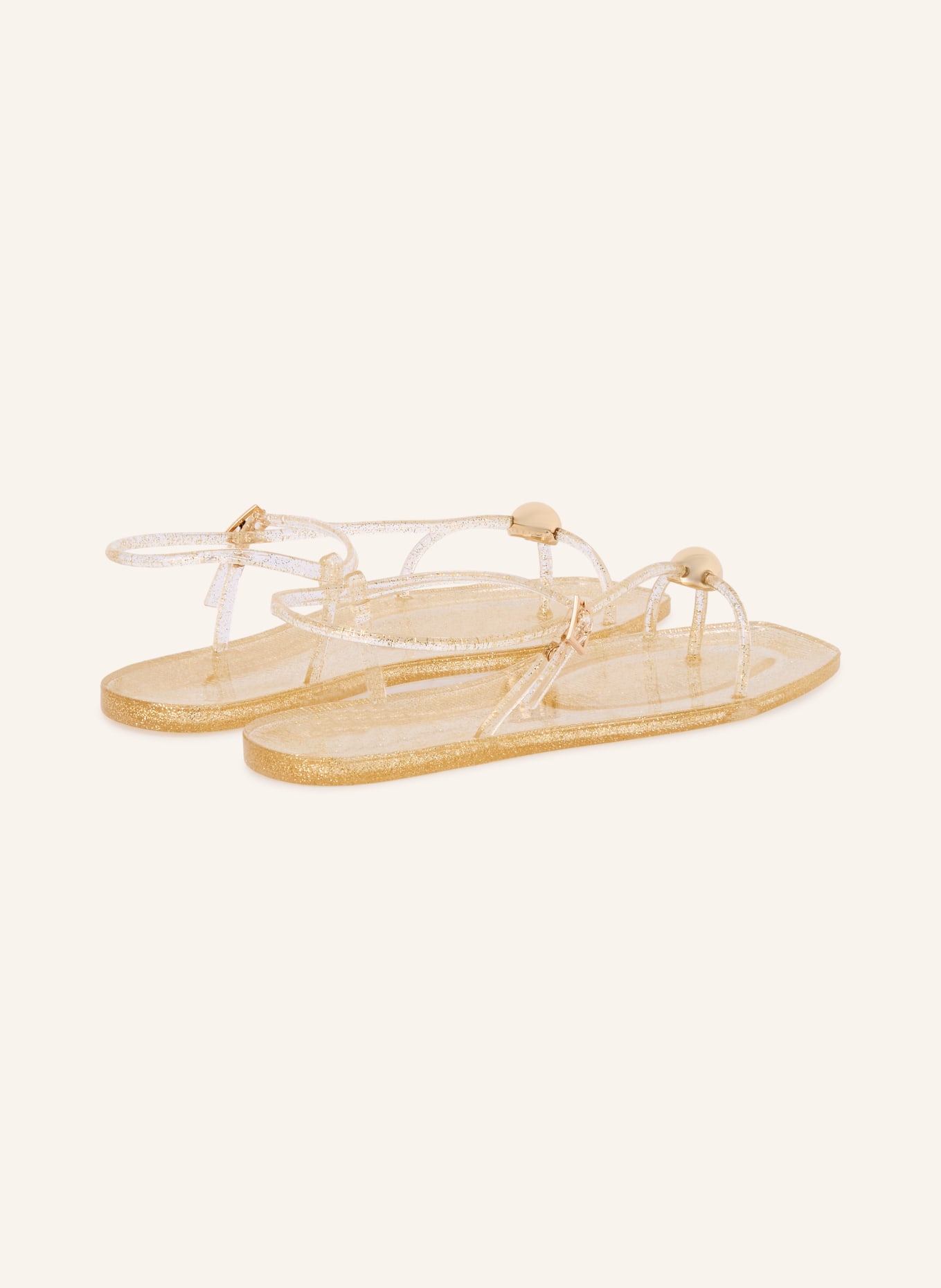 LOEFFLER RANDALL Tussenslippers DANA: GOUD