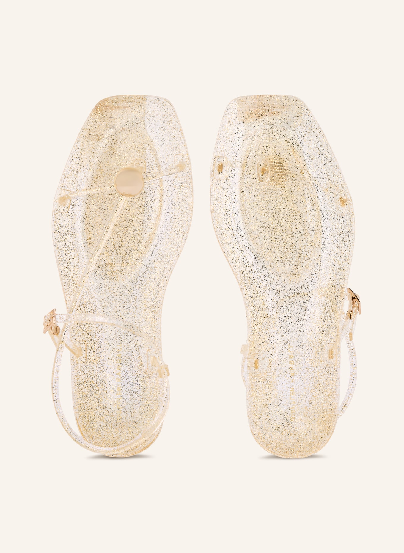 LOEFFLER RANDALL Tussenslippers DANA: GOUD