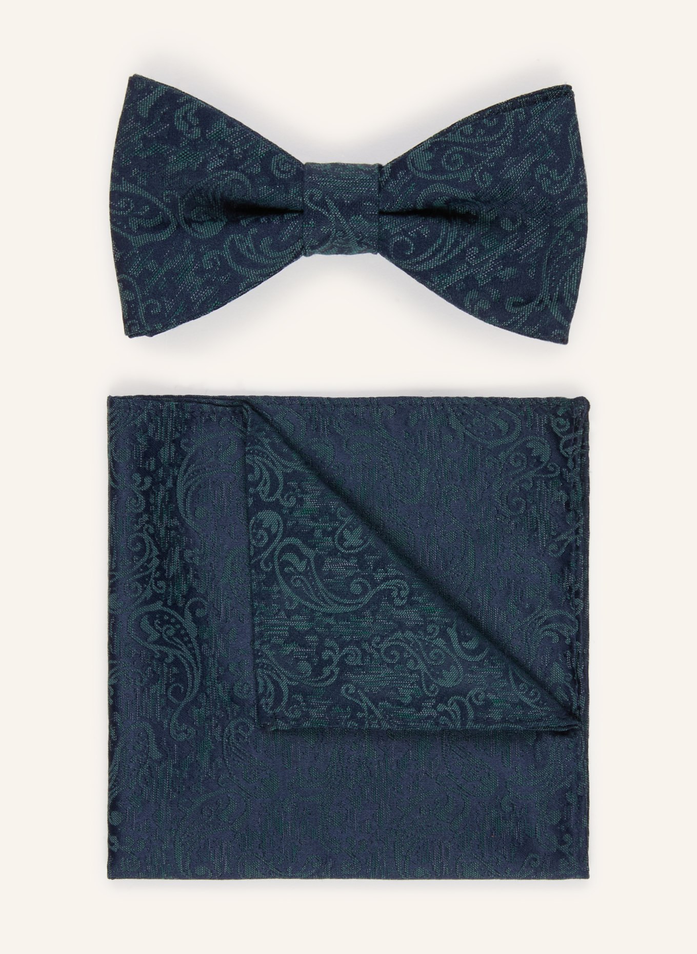 JOOP! Zestaw: muszka i poszetka: ZIELONY / GRANATOWY