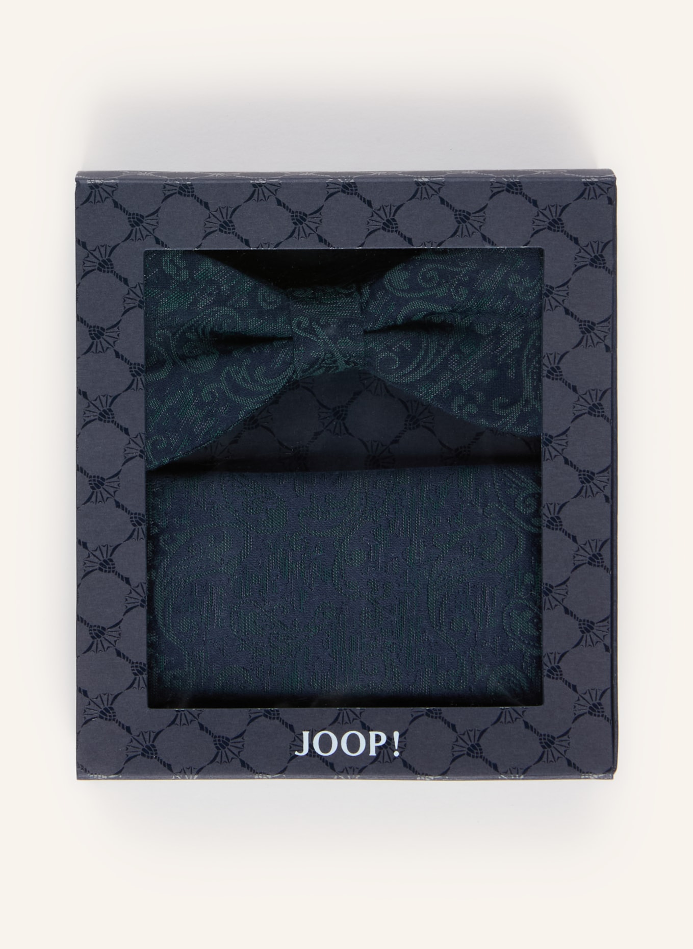 JOOP! Zestaw: muszka i poszetka: ZIELONY / GRANATOWY