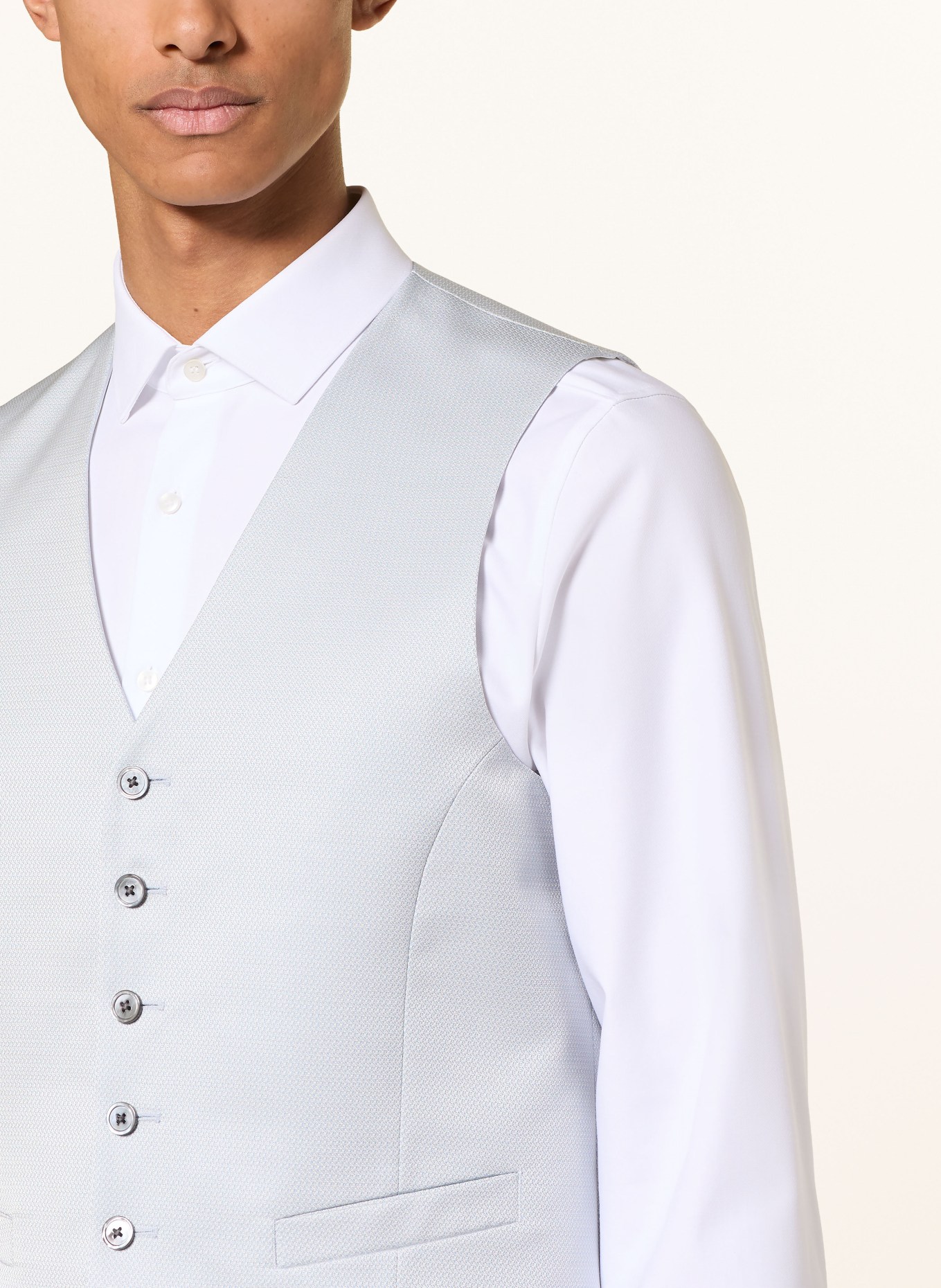 JOOP! Anzugweste WEAZER Extra Slim Fit: HELLBLAU