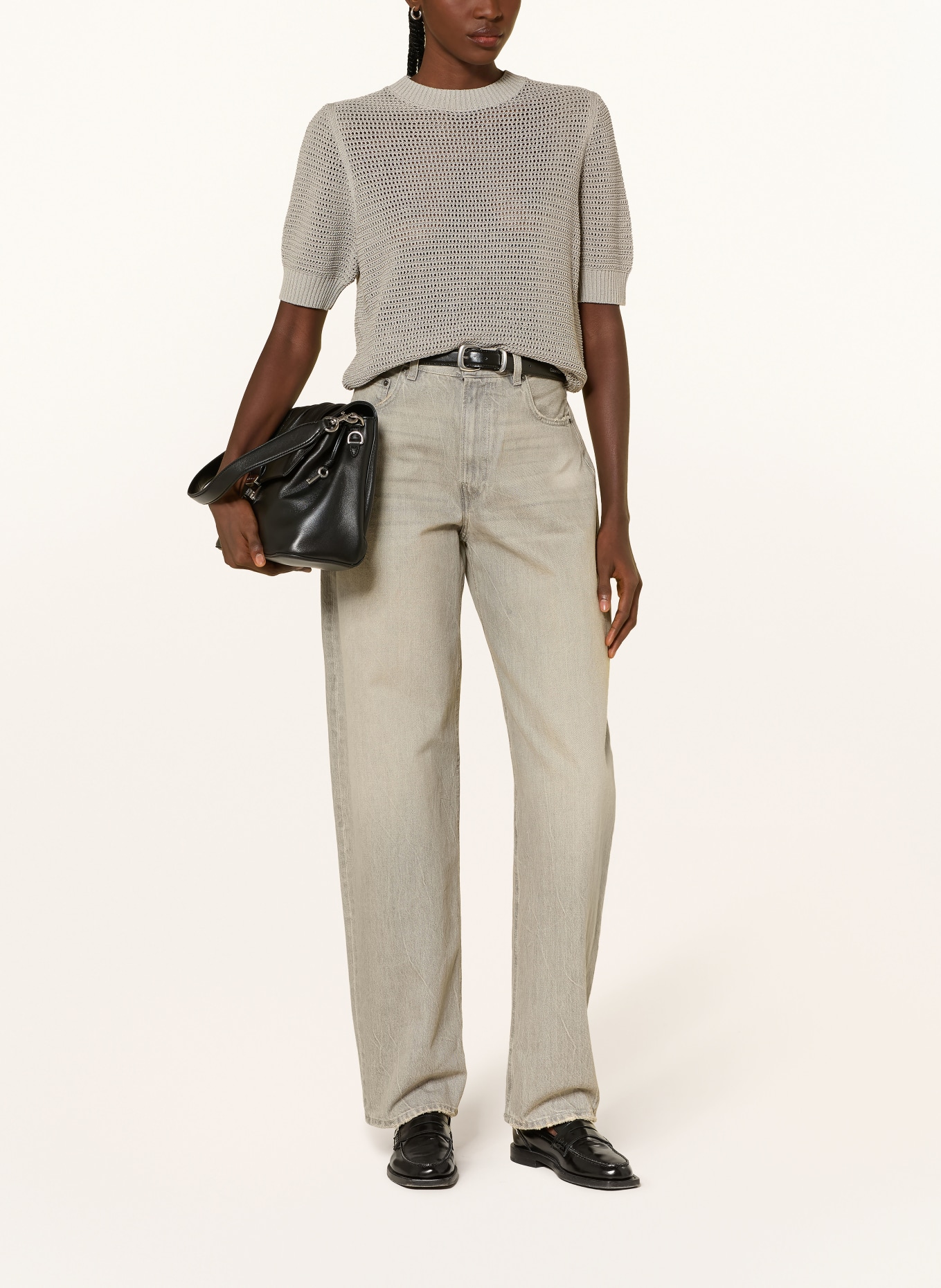 DRYKORN Strickshirt SANIDY: GRAU