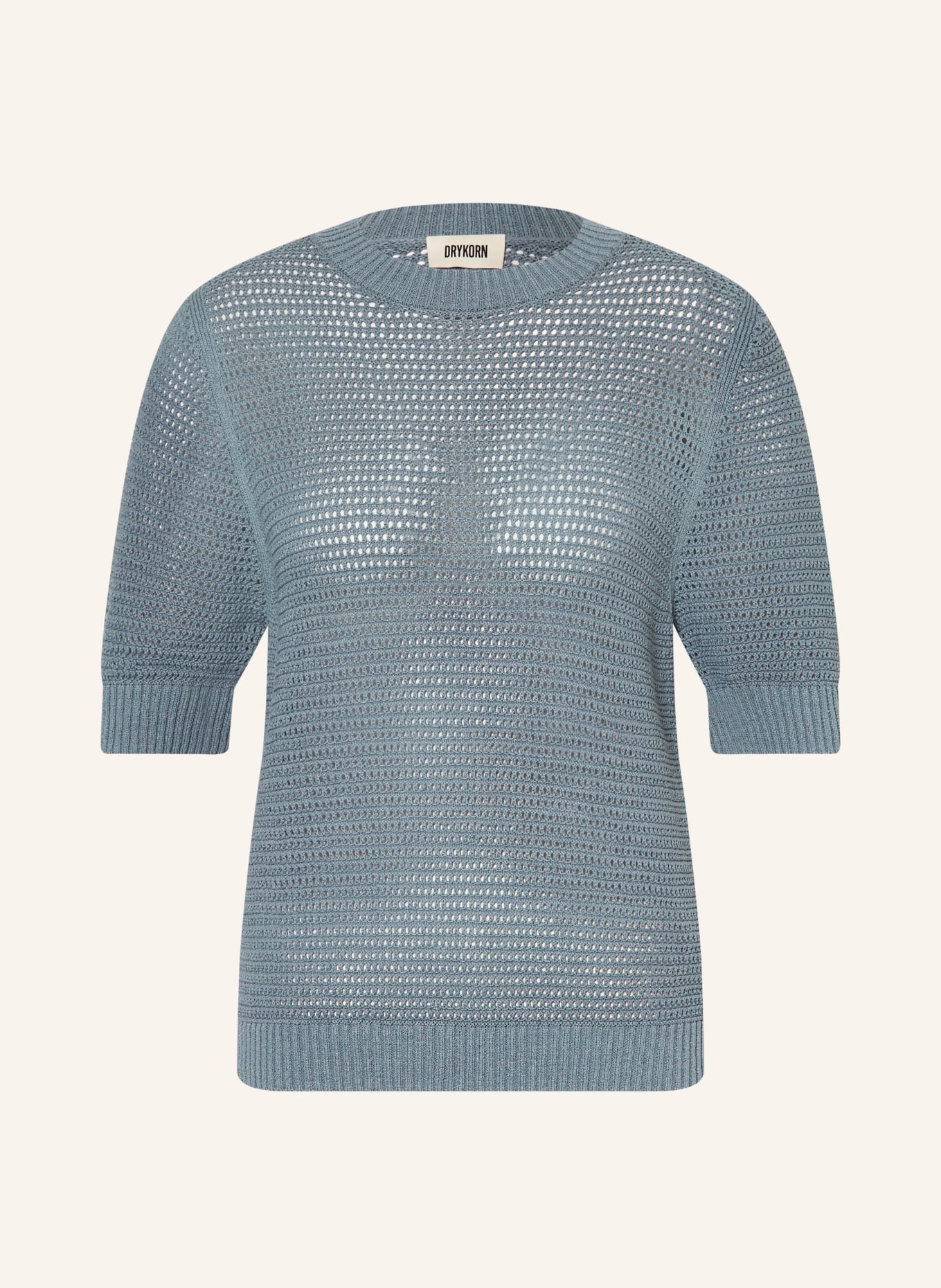 DRYKORN Strickshirt SANIDY: BLAUGRAU