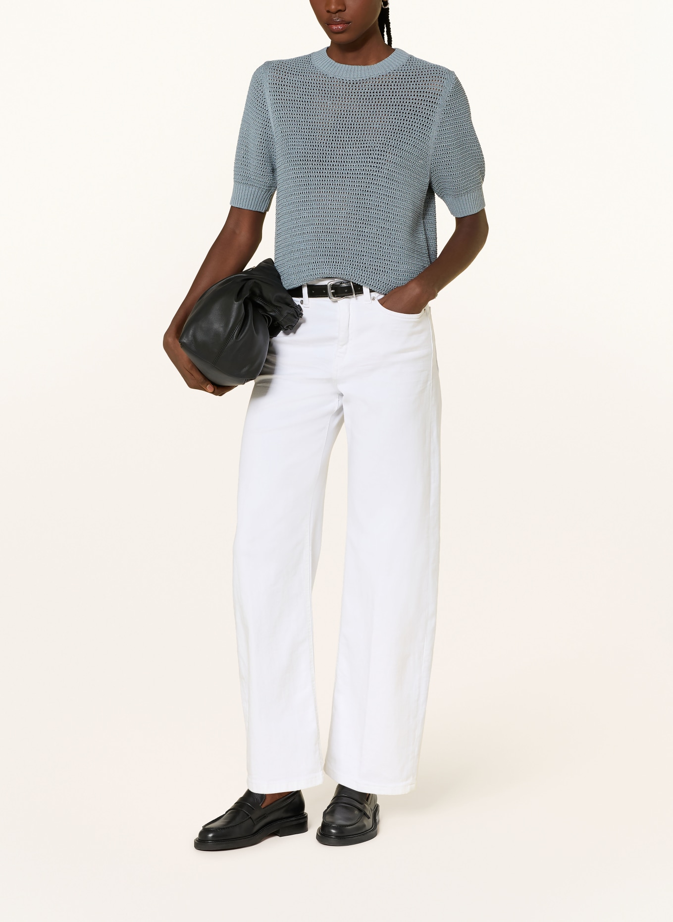 DRYKORN Strickshirt SANIDY: BLAUGRAU