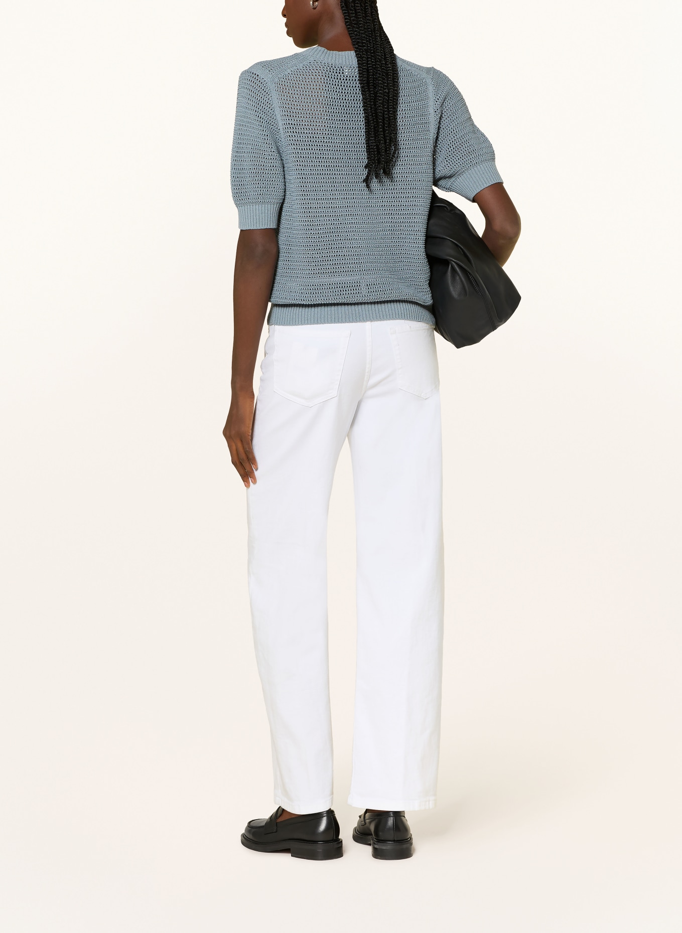 DRYKORN Strickshirt SANIDY: BLAUGRAU