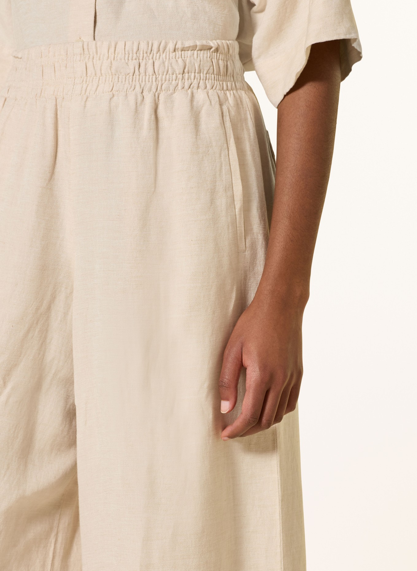 DRYKORN Marlenehose CEILING mit Leinen: ECRU