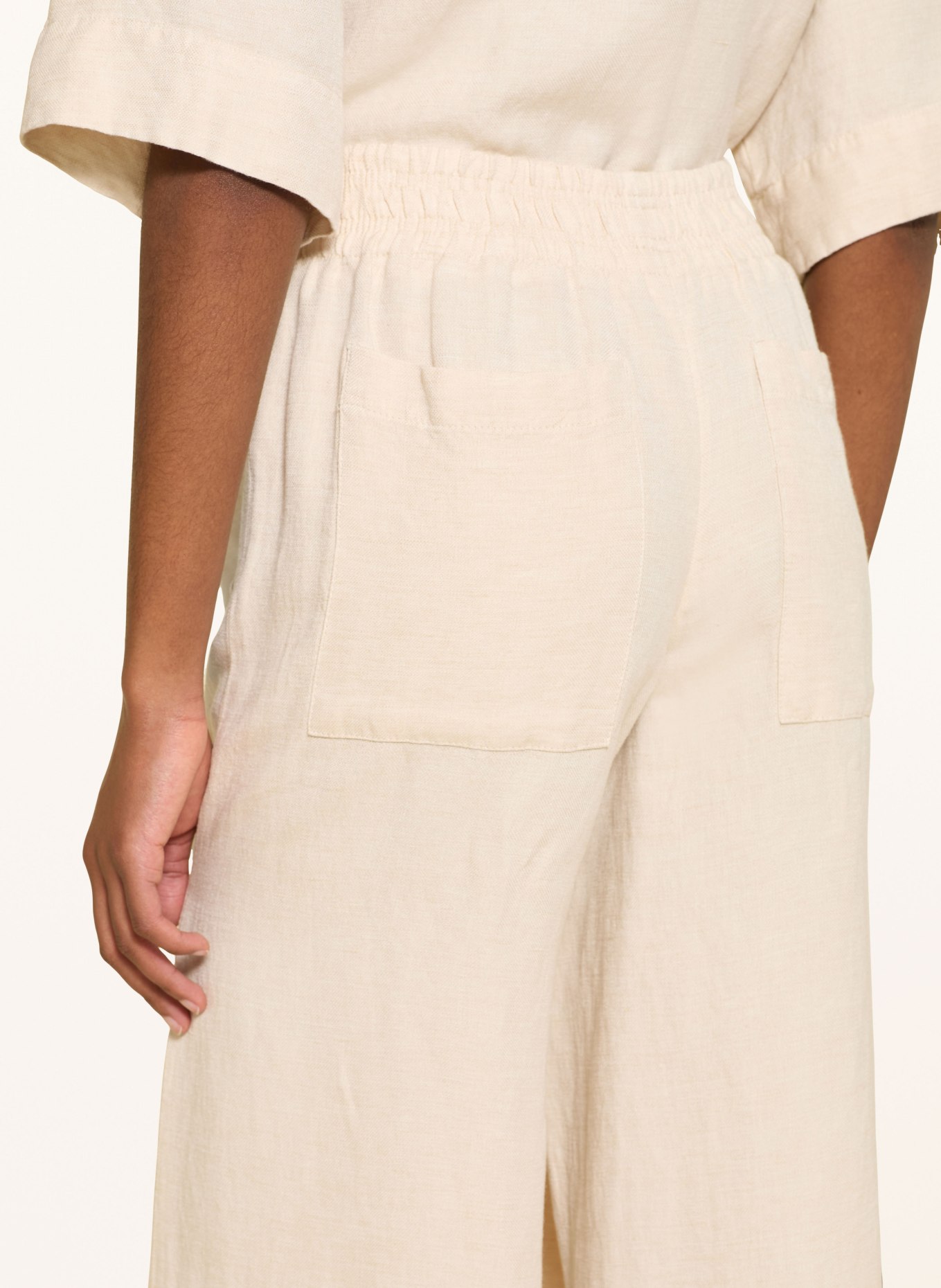 DRYKORN Marlenehose CEILING mit Leinen: ECRU