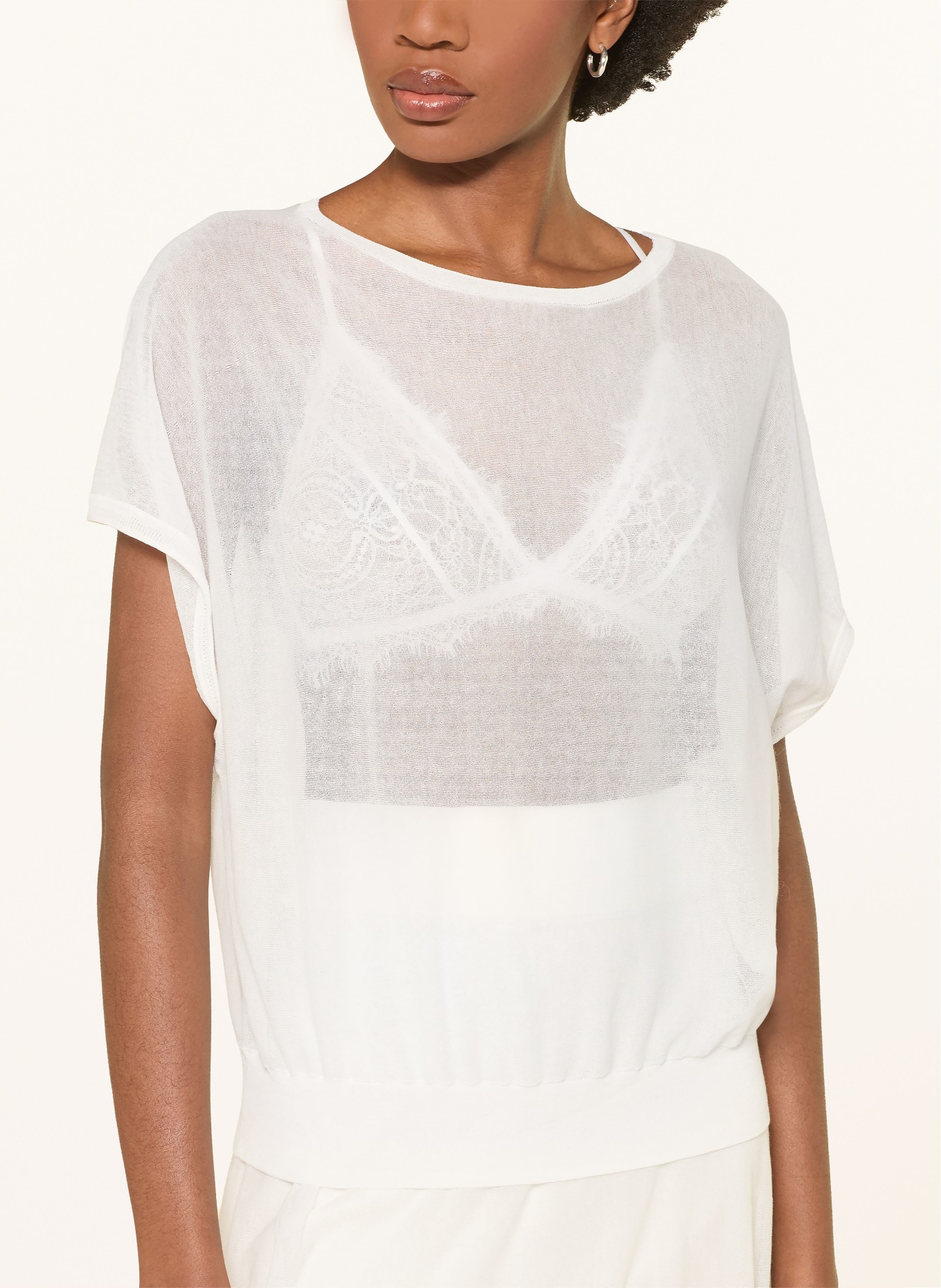 DRYKORN Gebreid shirt GERLOTTA: WIT