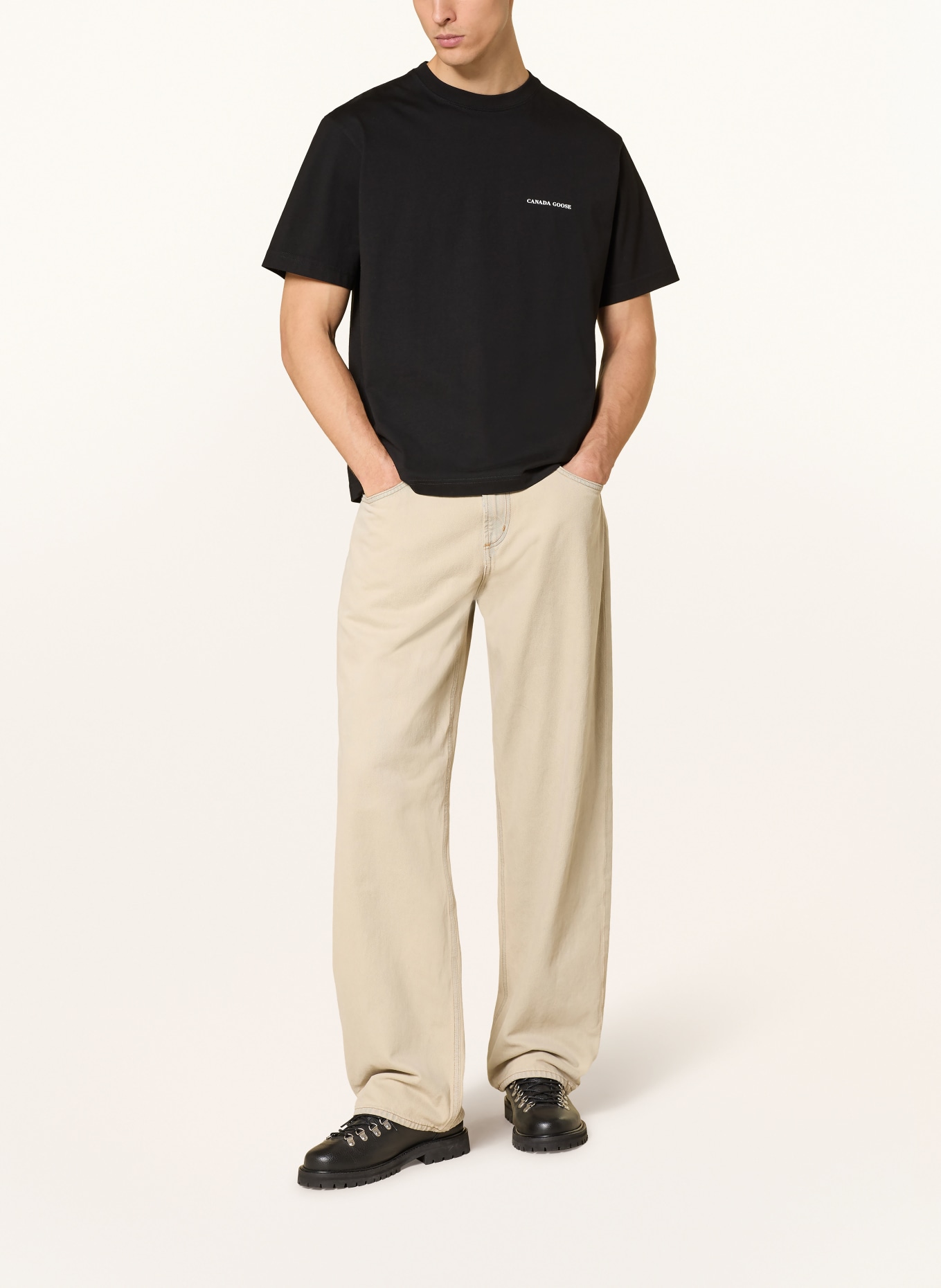 CANADA GOOSE Koszulka NOVO: CZARNY