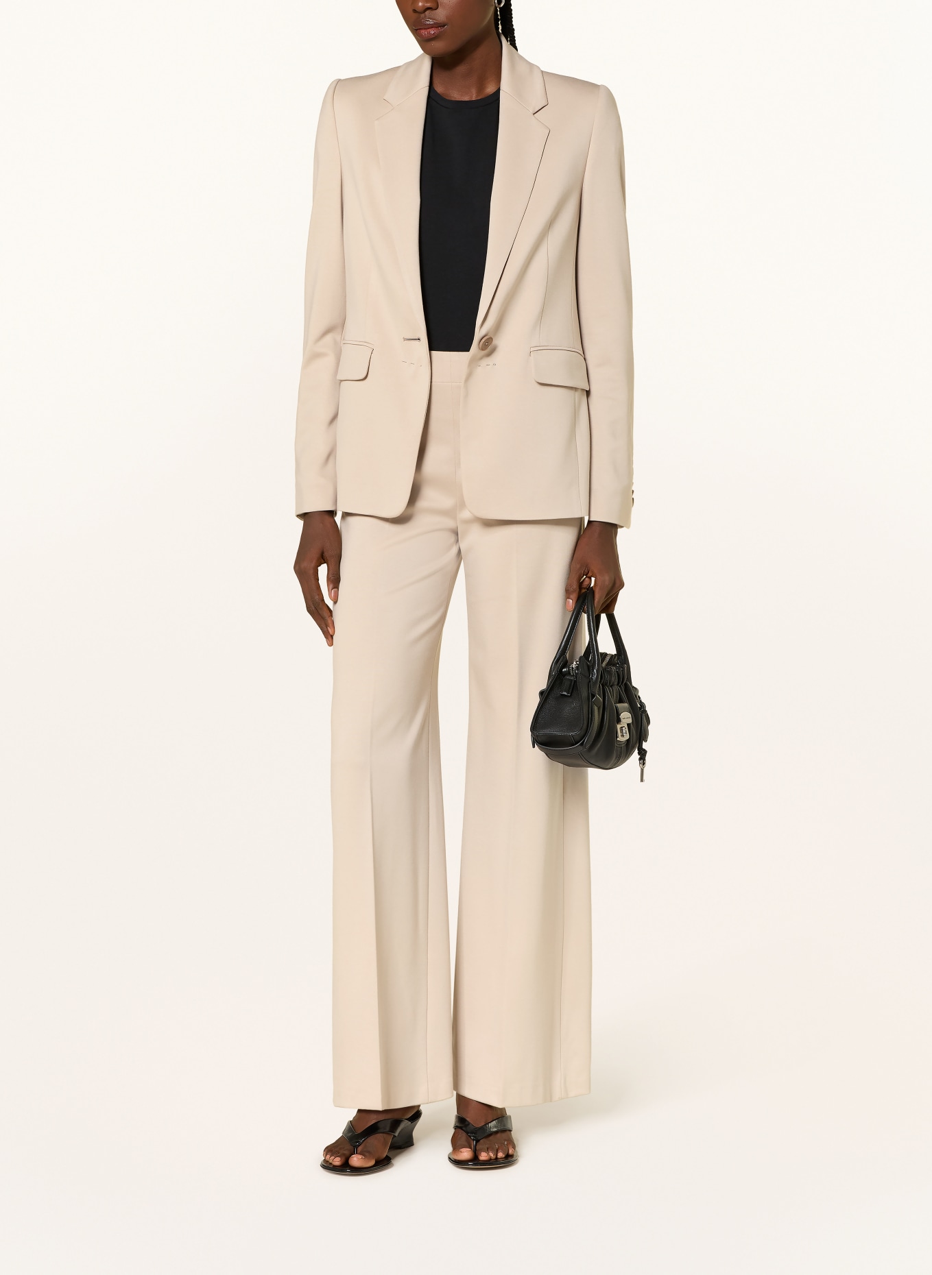 DRYKORN Marlenehose BEFORE aus Jersey: BEIGE