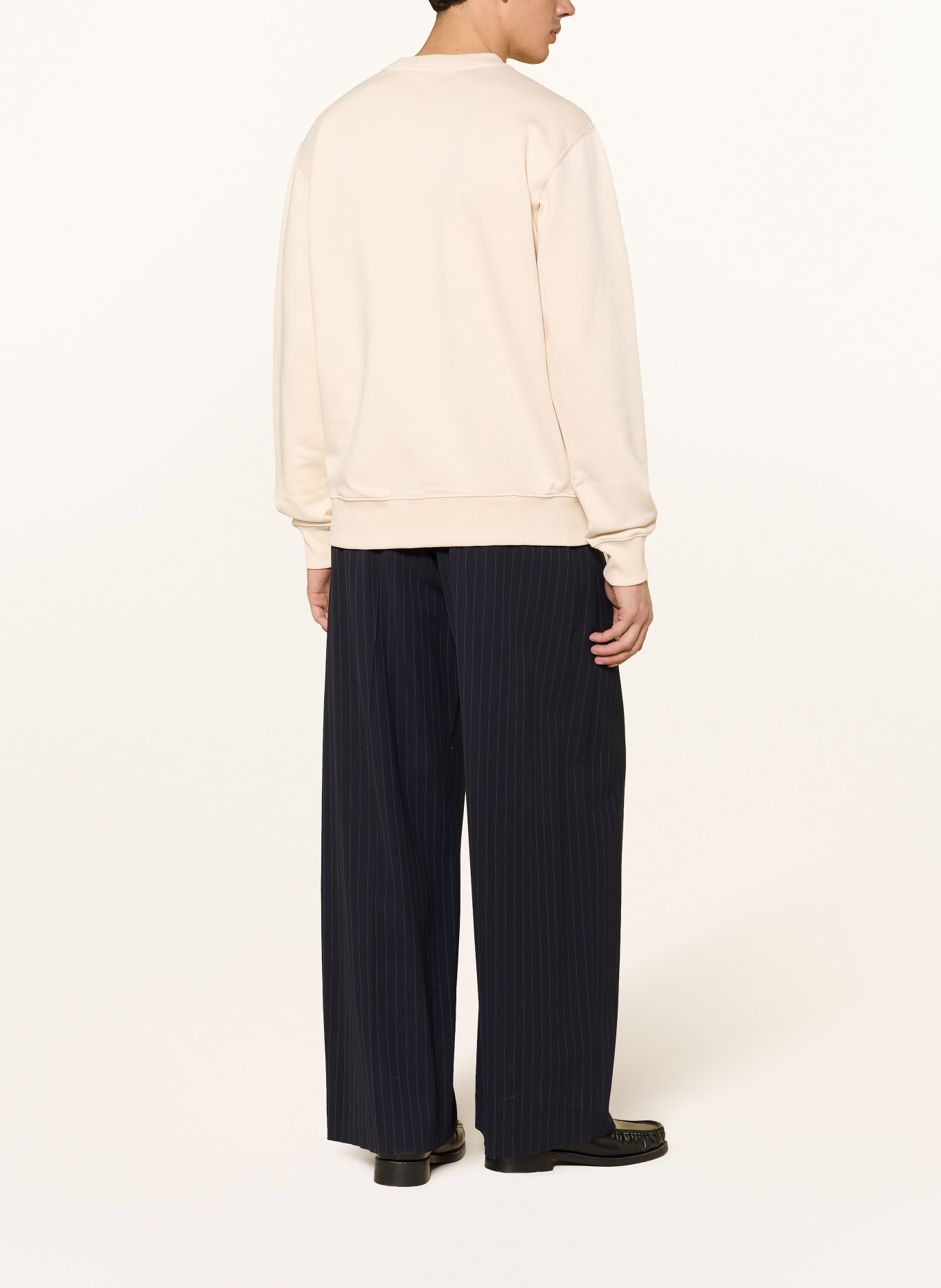 DRÔLE DE MONSIEUR Bluza LE SWEATSHIRT SLOGAN CLASSIQUE: BEŻOWY / NIEBIESKI