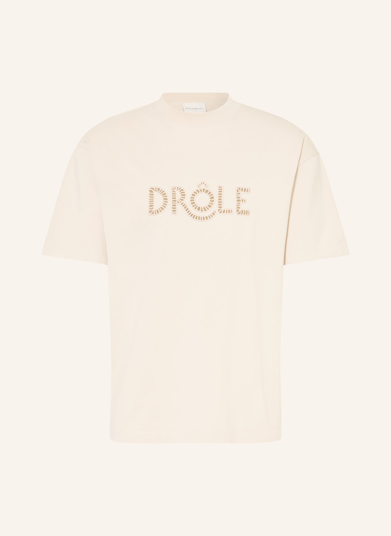 DRÔLE DE MONSIEUR T-shirt: CREAM