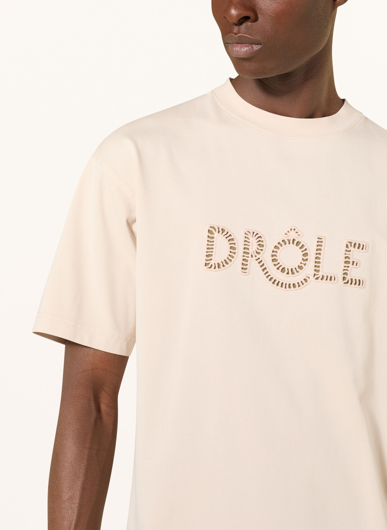 DRÔLE DE MONSIEUR T-shirt: CREAM