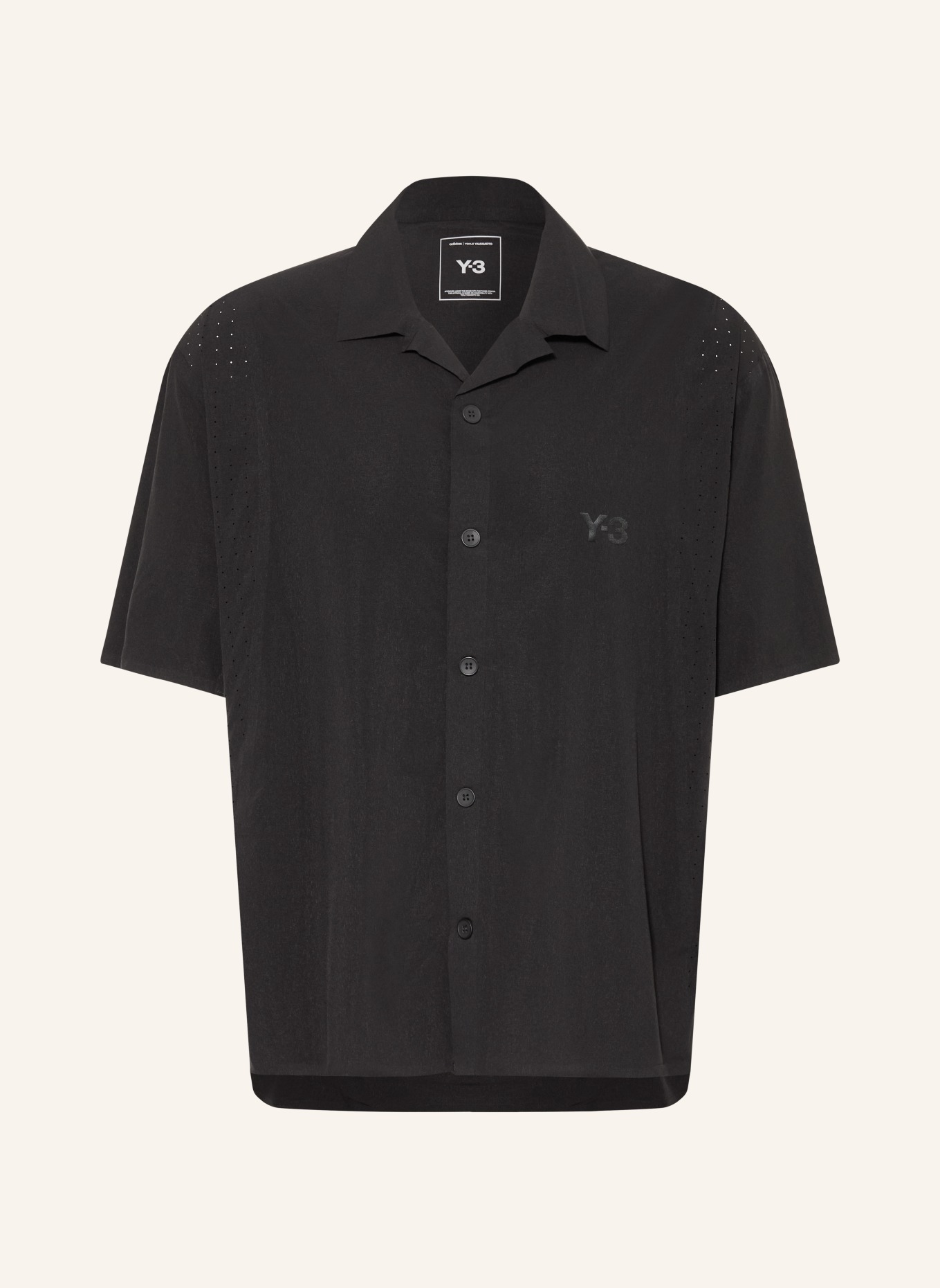 Y-3 Y-3 ULTRALIGHT WOVEN Resort Shirt, Loose Fit: BLACK