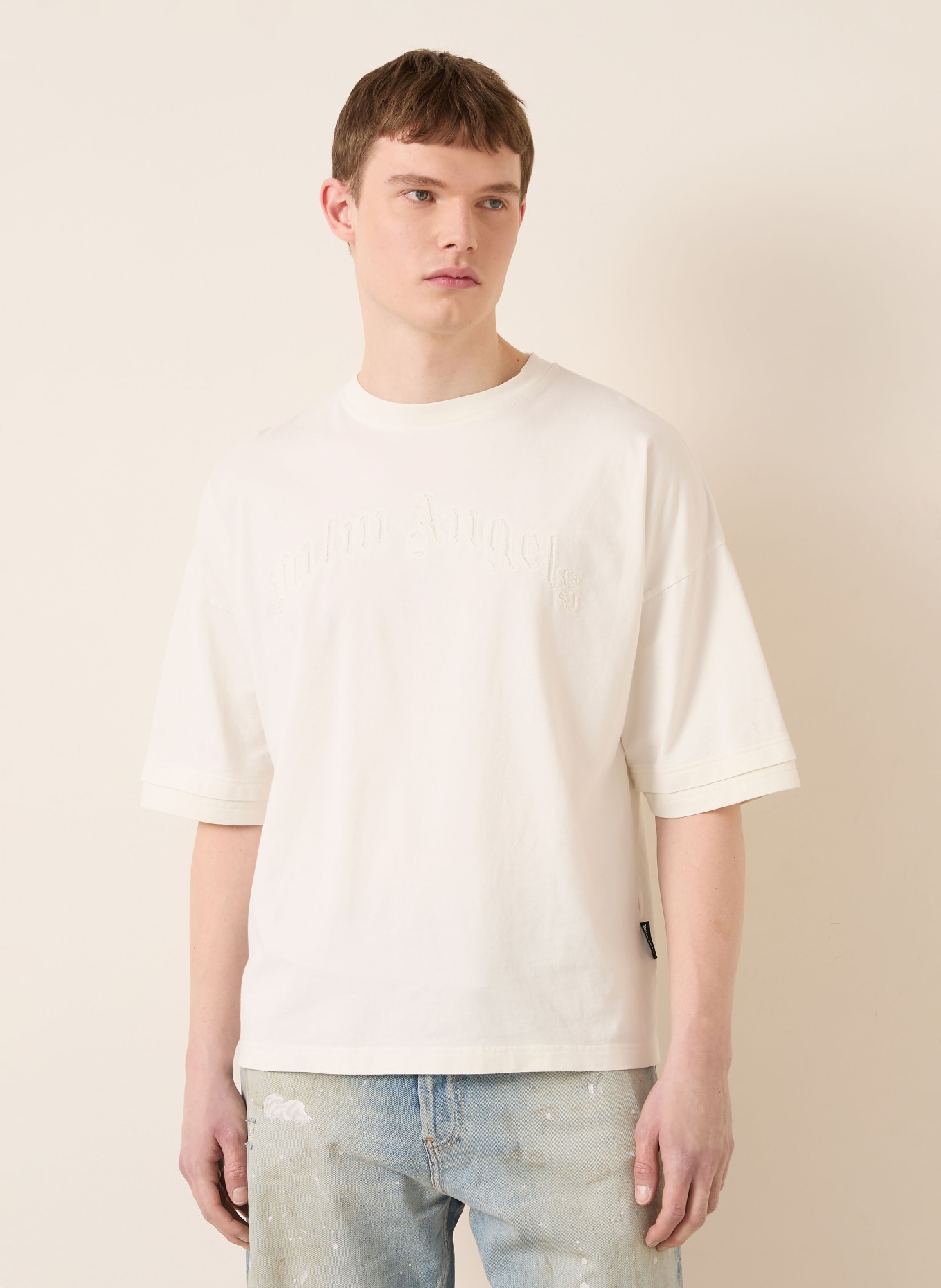 Palm Angels T-shirt: ECRU