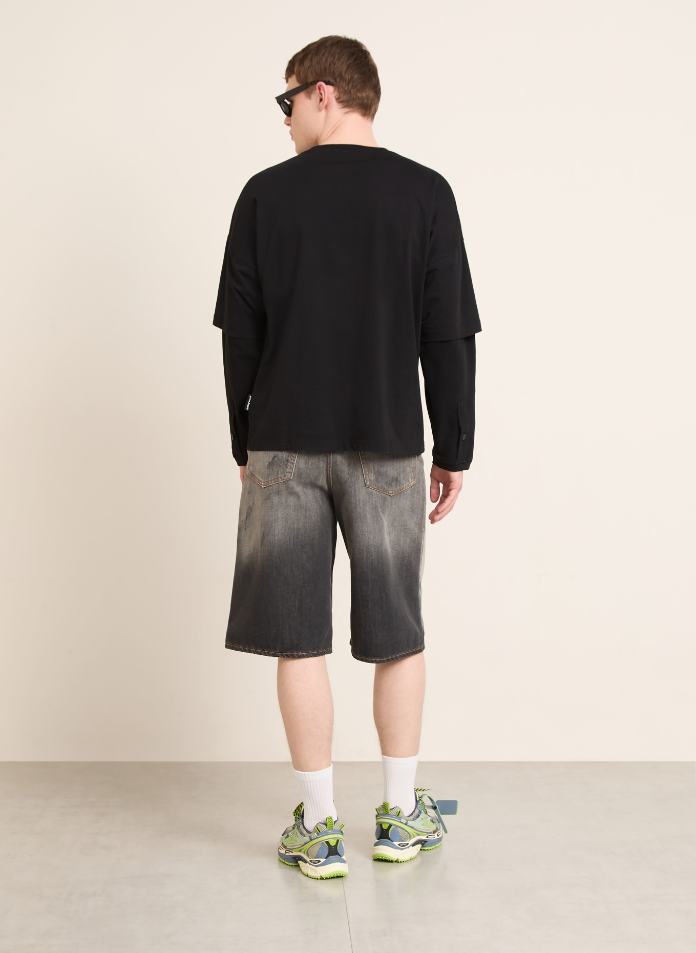 Palm Angels T-shirt met lange mouwen: ZWART