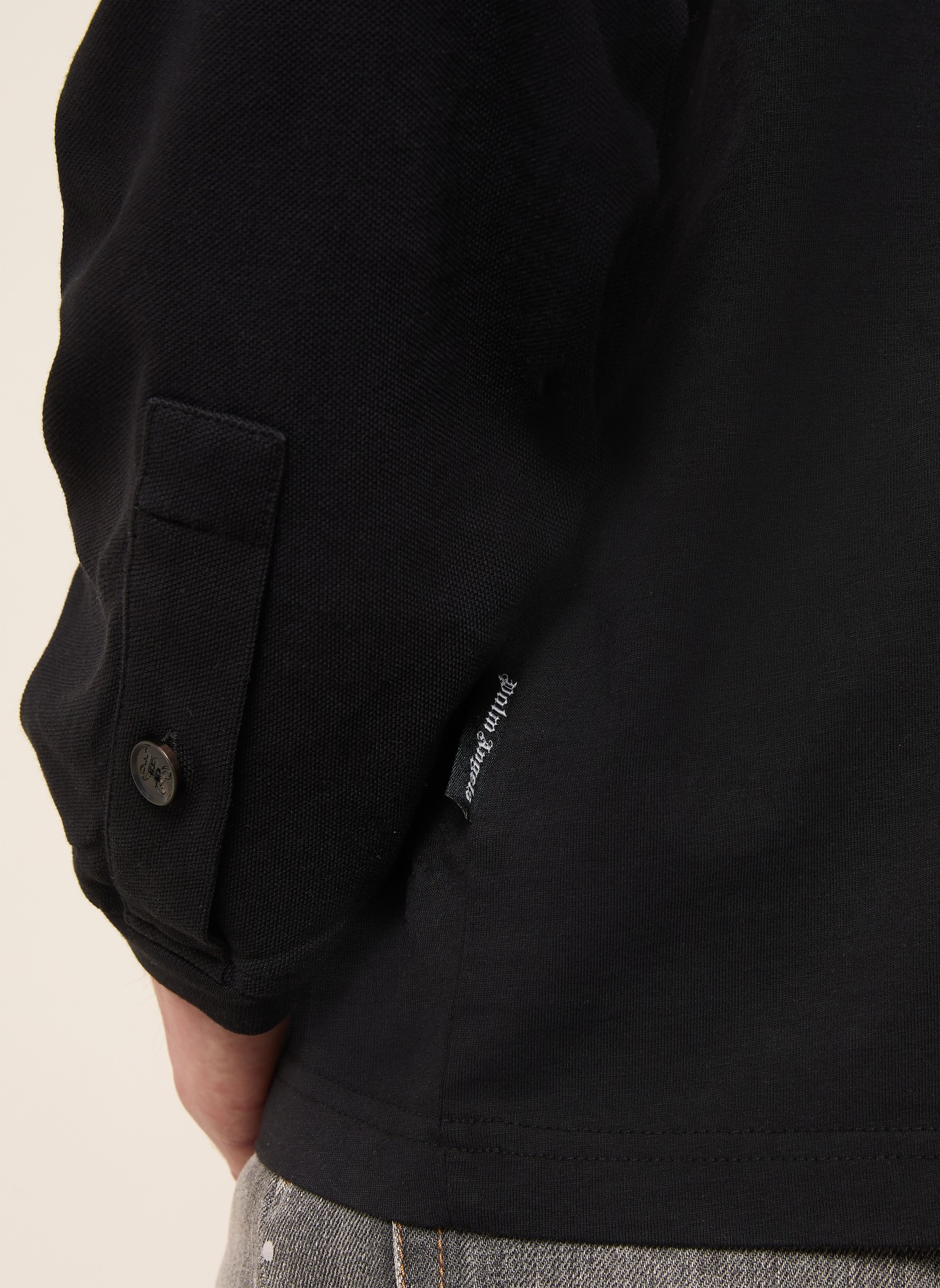 Palm Angels T-shirt met lange mouwen: ZWART