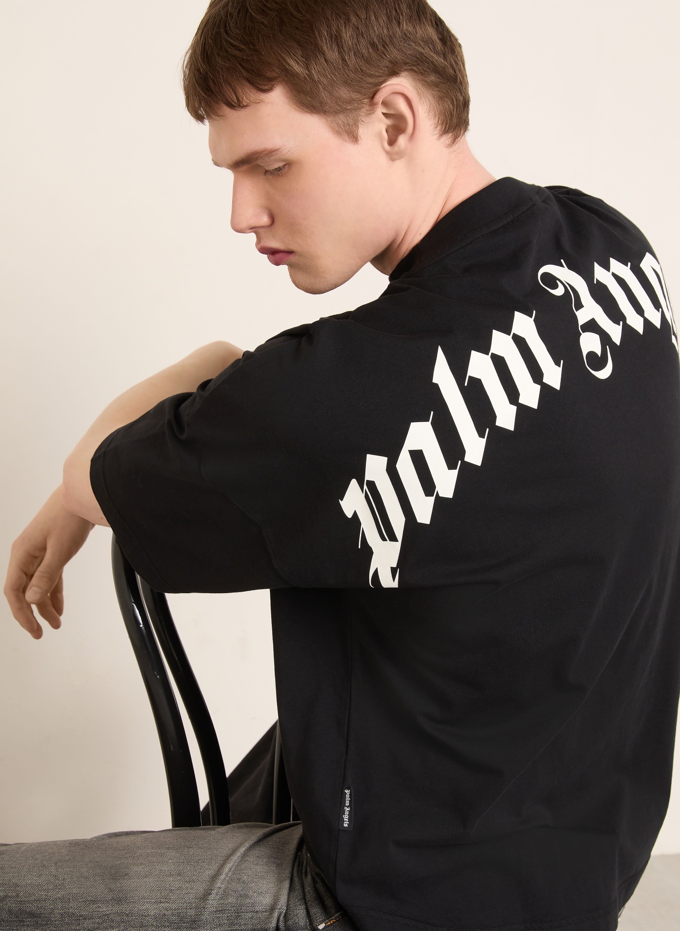 Palm Angels T-shirt: ZWART