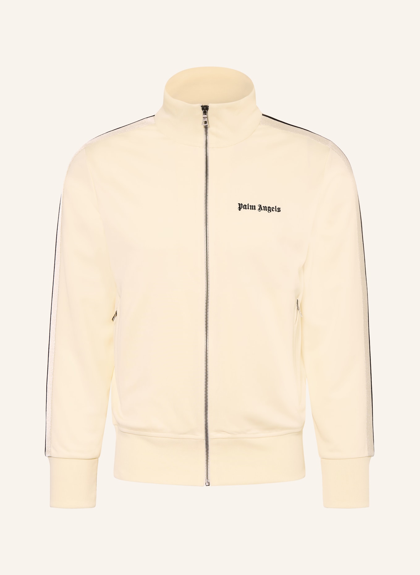Palm Angels Sweatjack: ECRU / ZWART